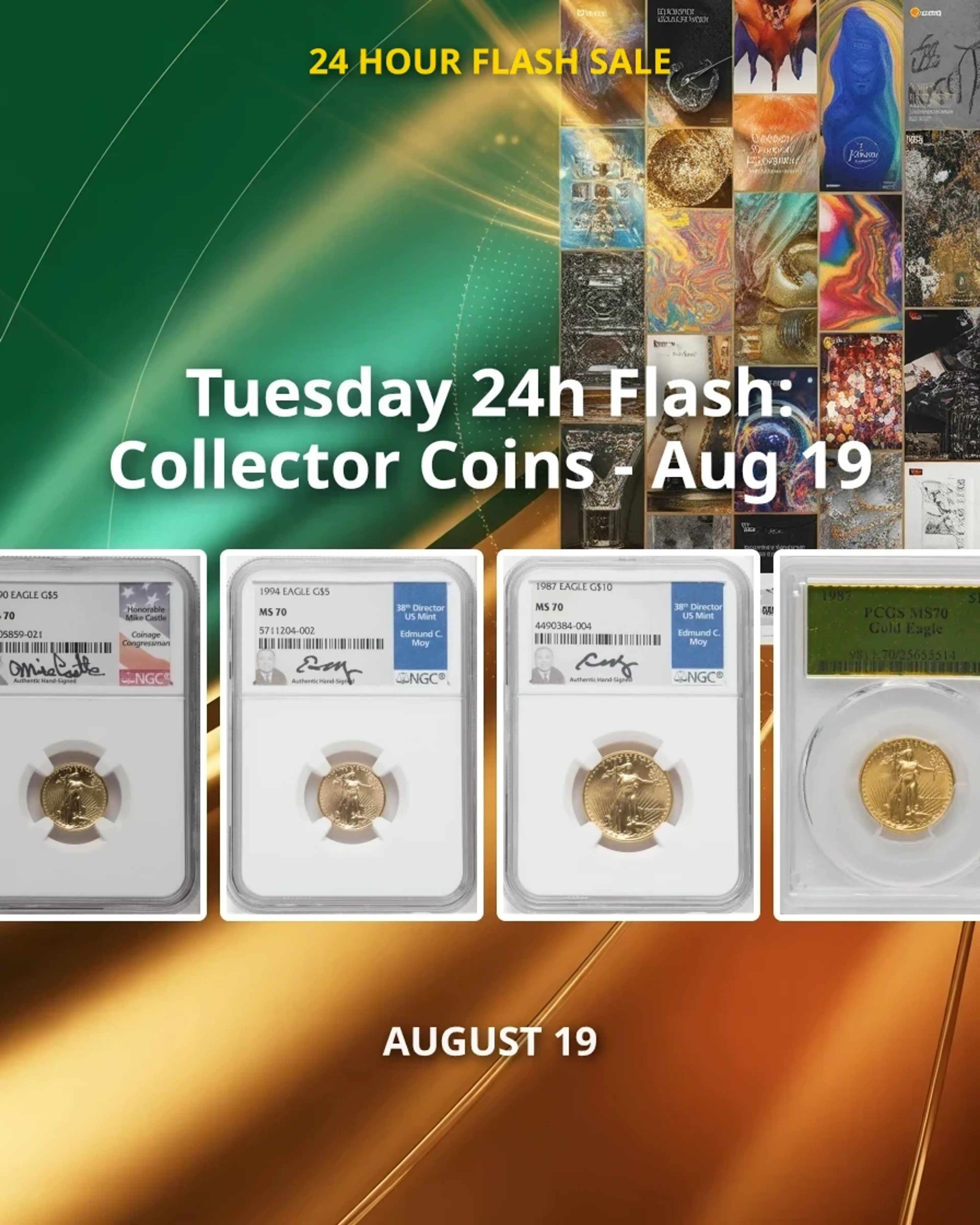 Tuesday 24h Flash: Collector Coins - Aug 19