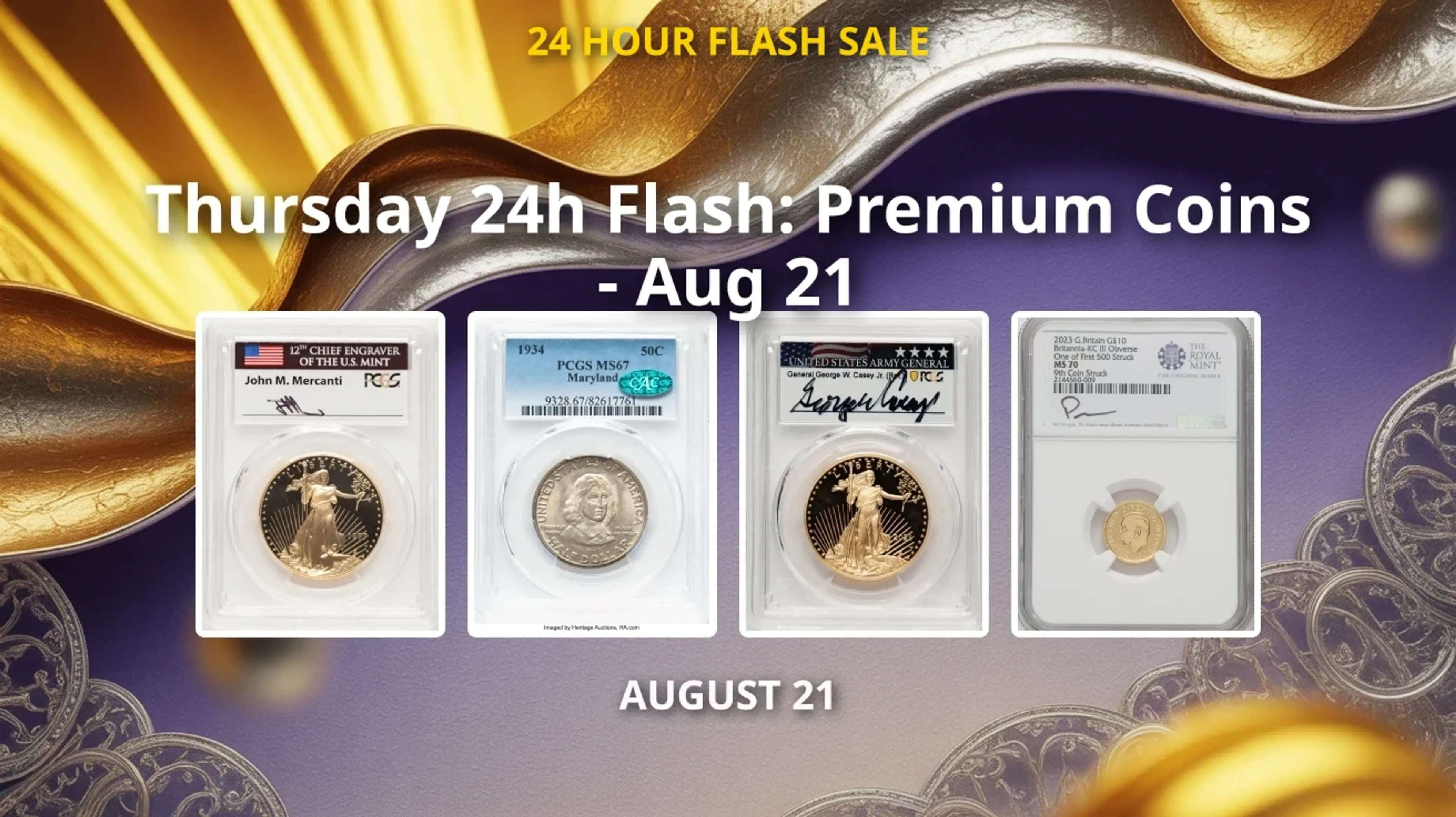 Thursday 24h Flash: Premium Coins - Aug 21