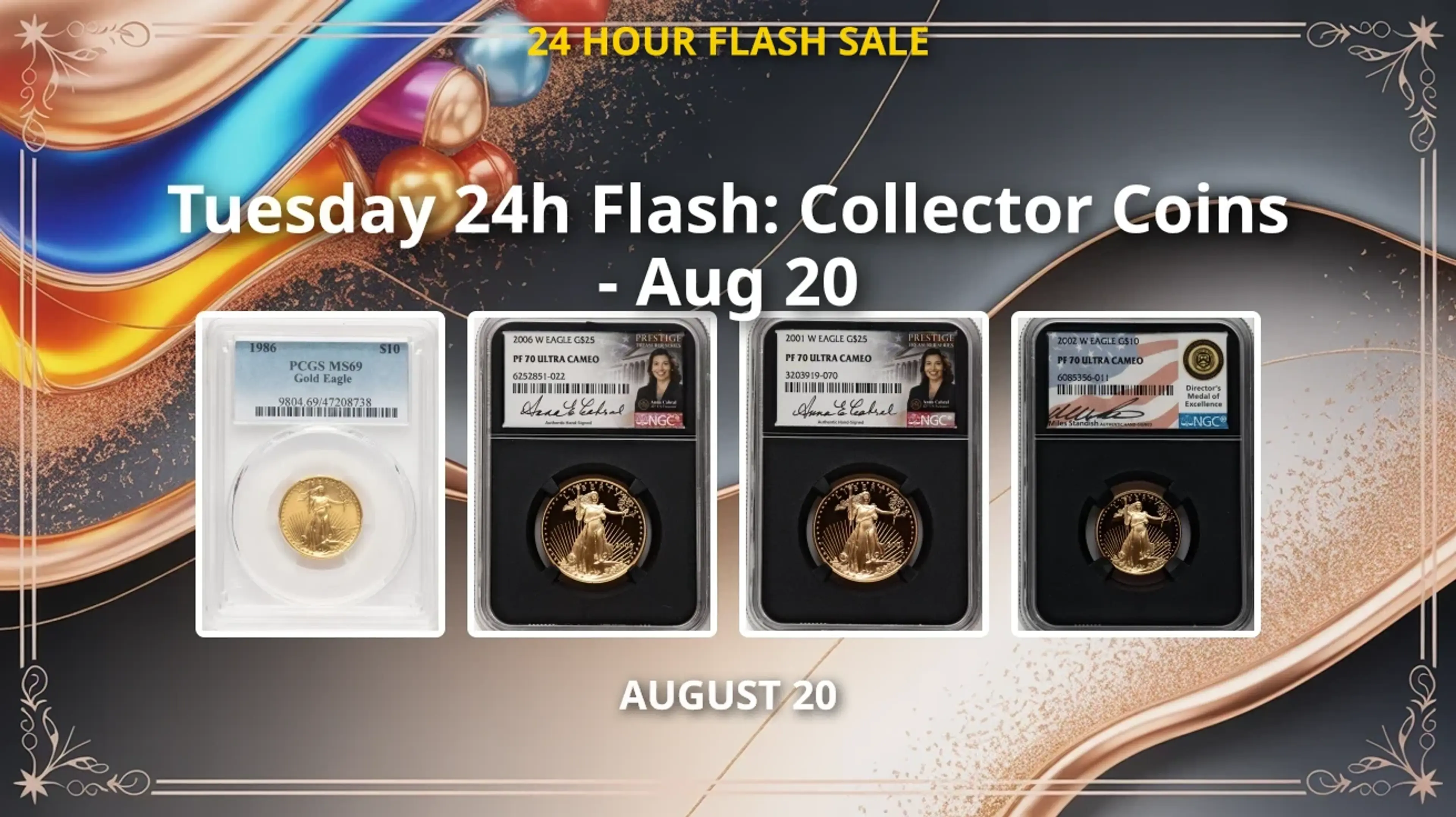 Tuesday 24h Flash: Collector Coins - Aug 20