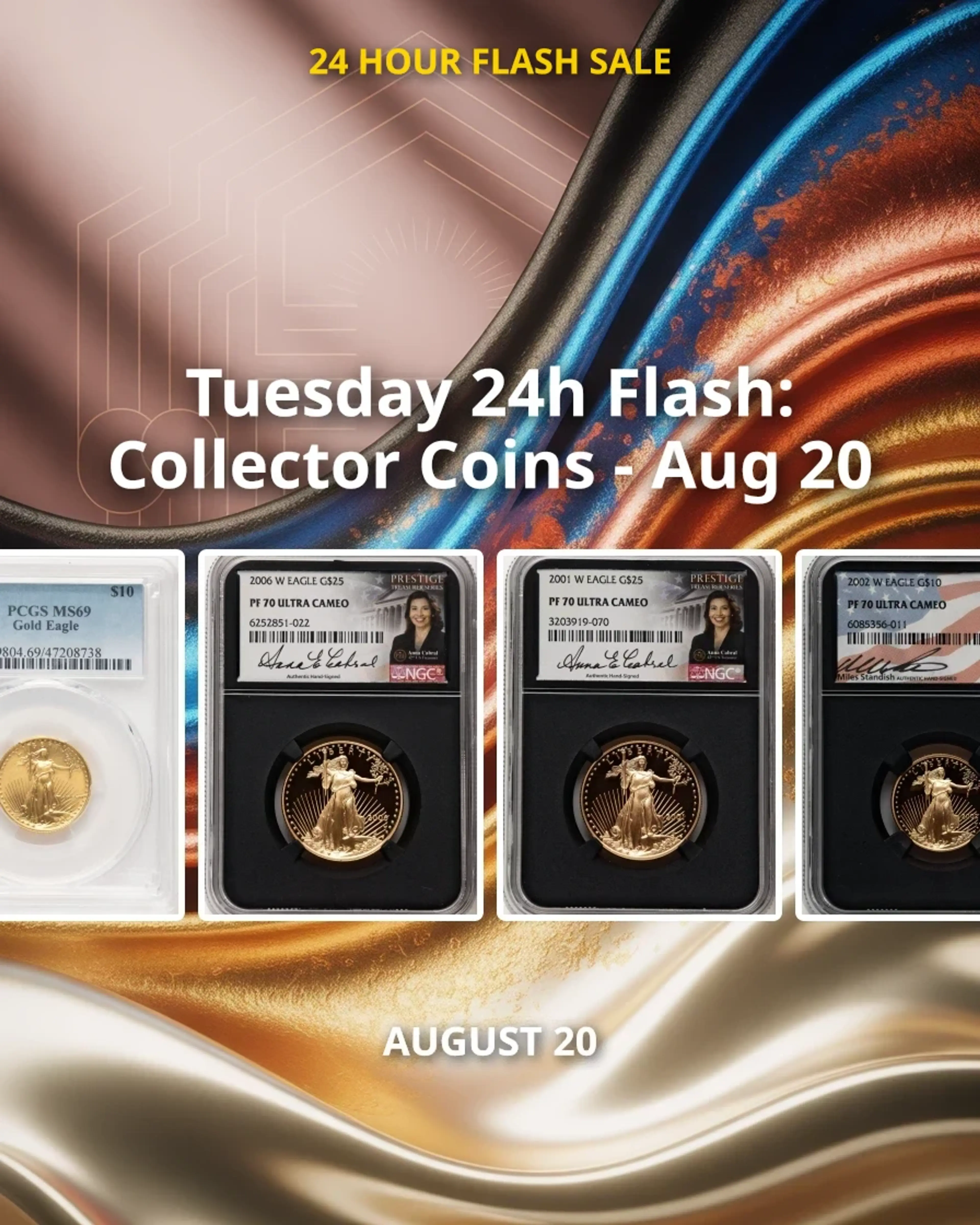 Tuesday 24h Flash: Collector Coins - Aug 20