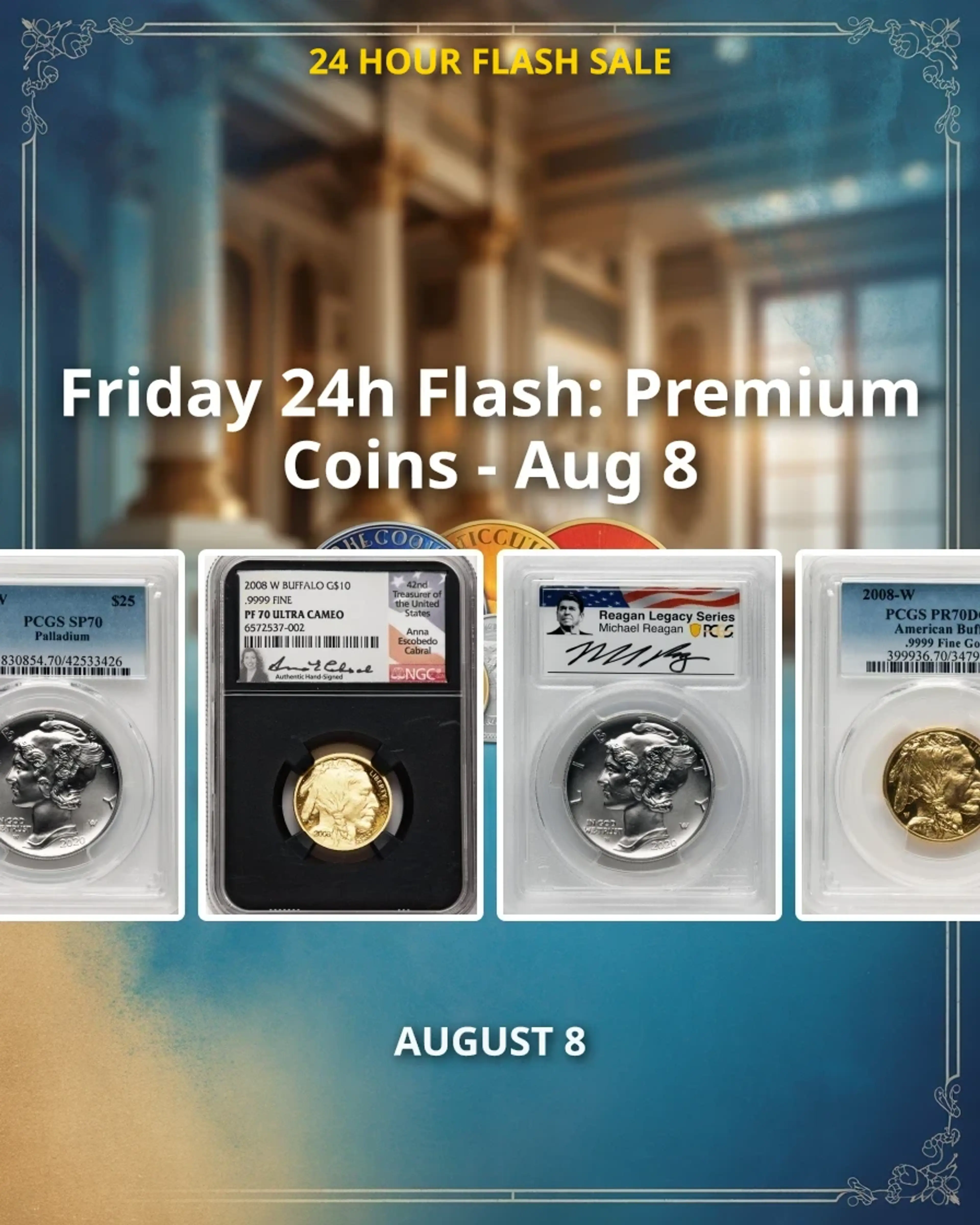 Friday 24h Flash: Premium Coins - Aug 8