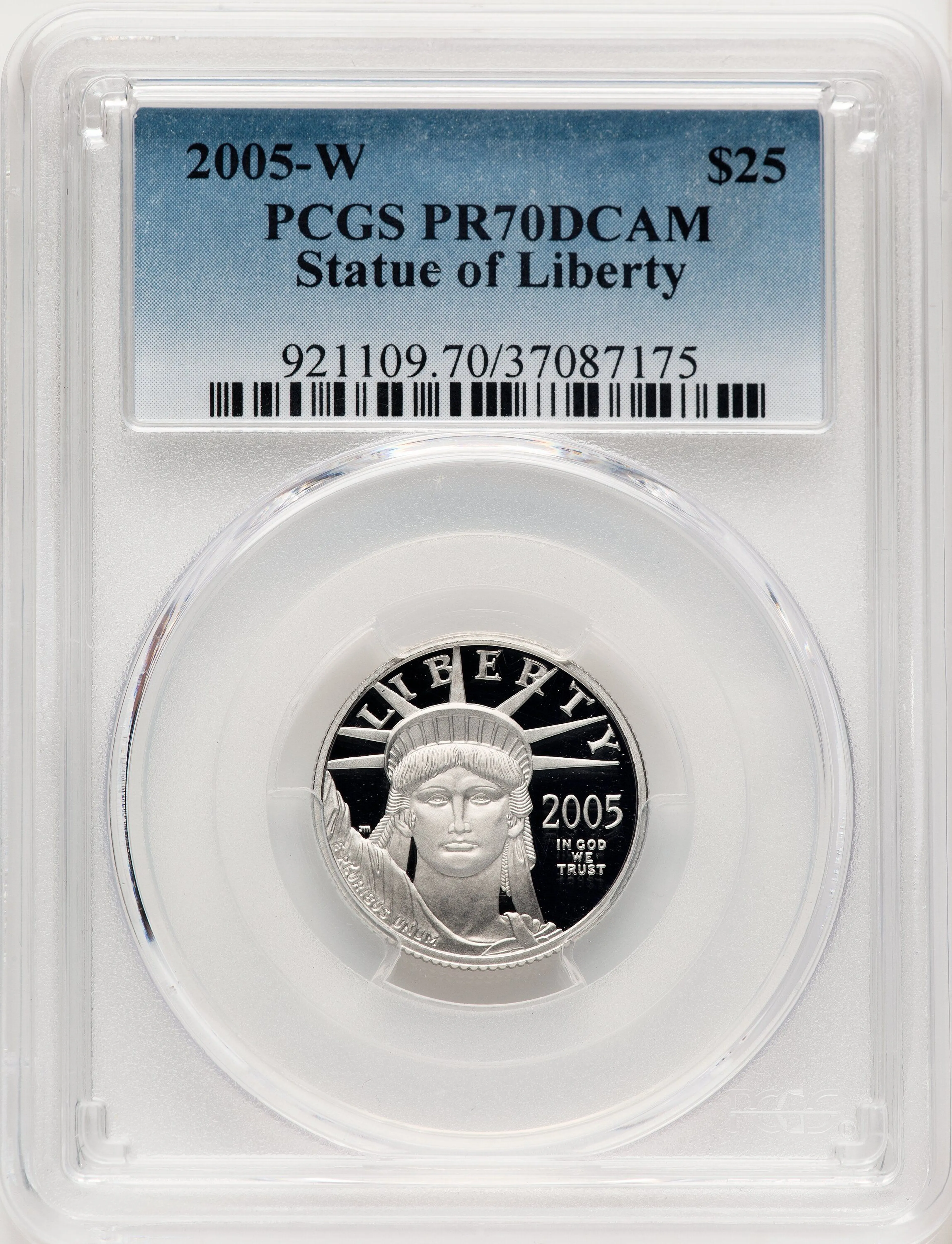 2005-W Proof Platinum Eagle 1/4 oz - Image 1