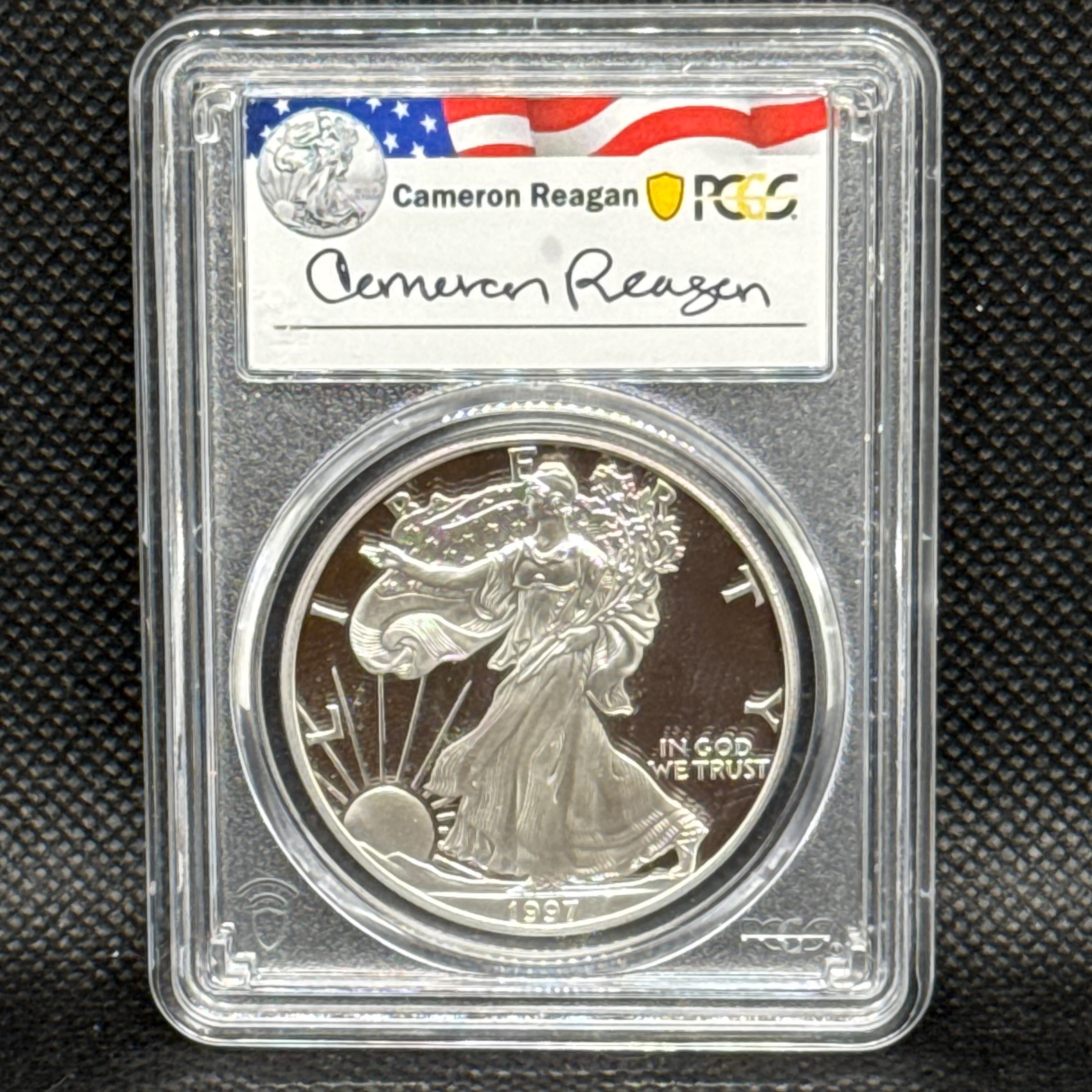1997-P Silver Eagle DCAM Reagan Legacy Series - Image 1