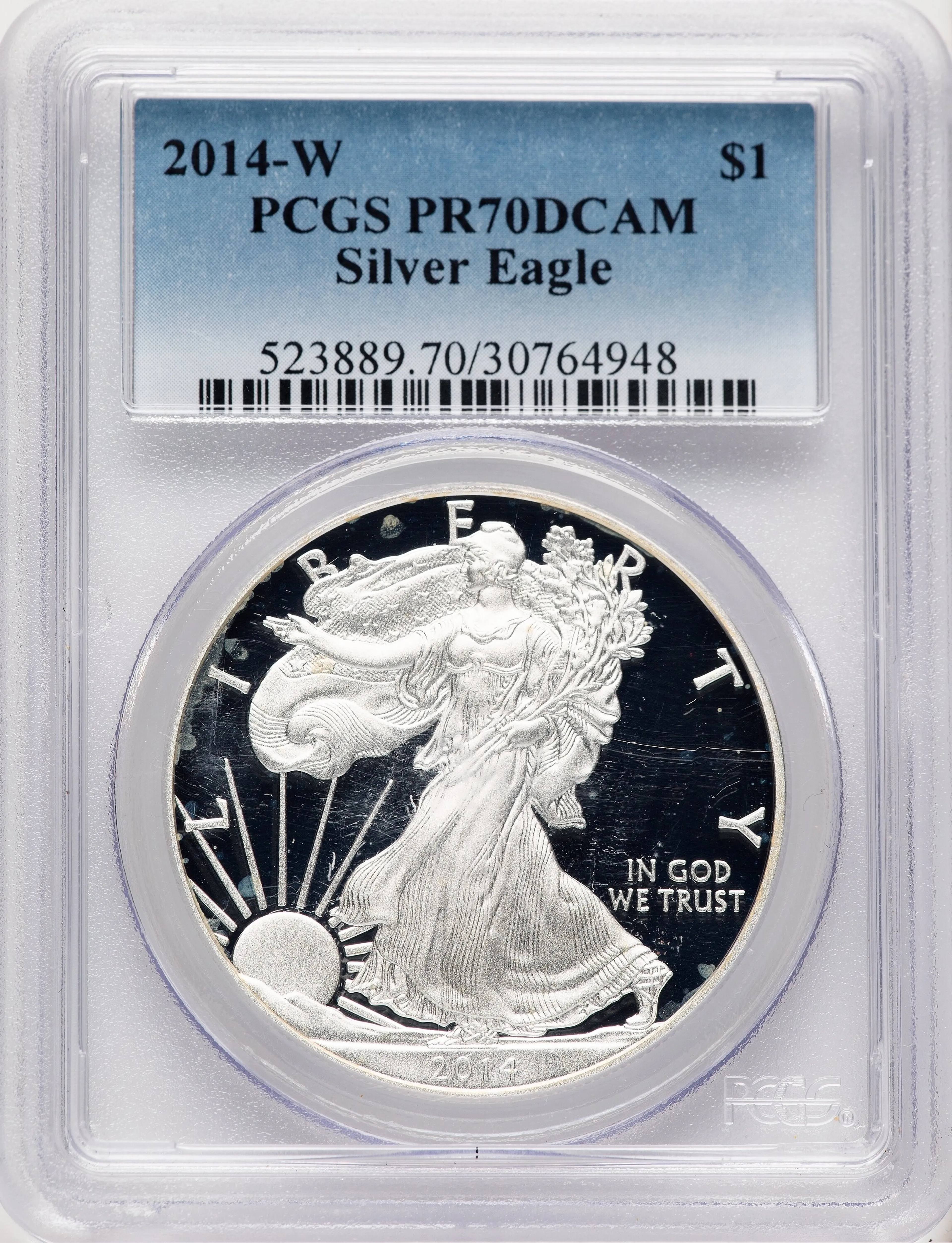 2014-W Proof Silver Eagle 1 oz - Image 1