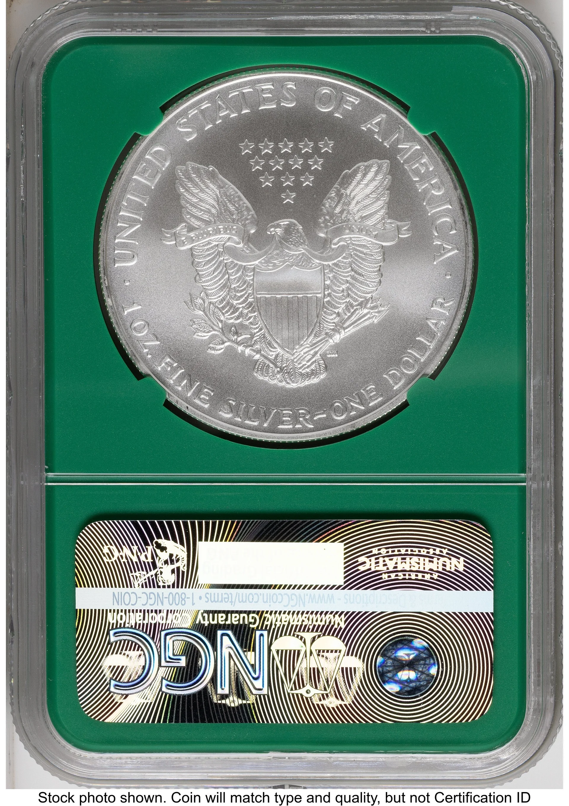 2007 Silver Eagle Monster Box From US Mint Sealed Box Green Core Label - 2