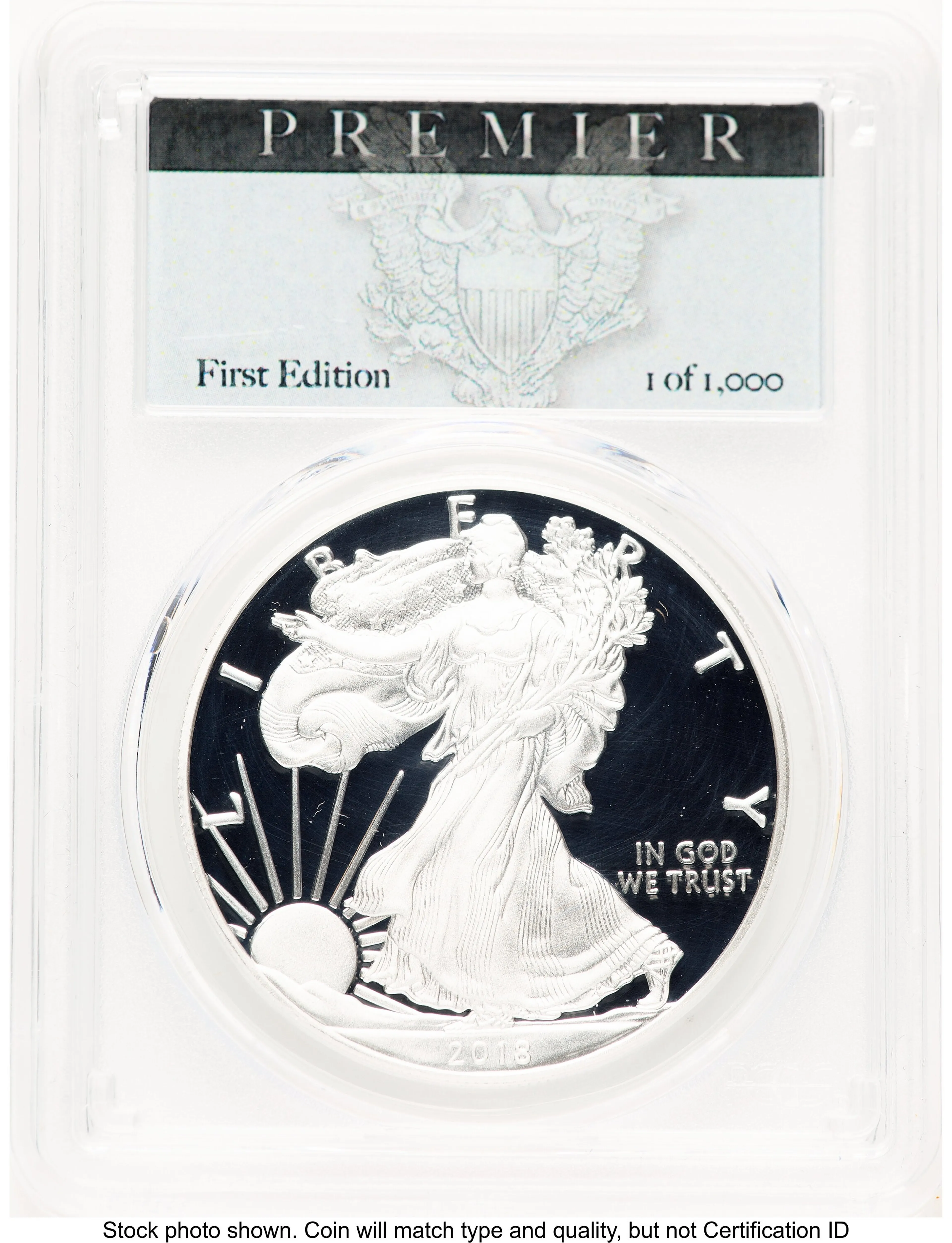 2018-S Proof Silver Eagle Limited Edition Proof Set 1 oz Premier Label - Image 1