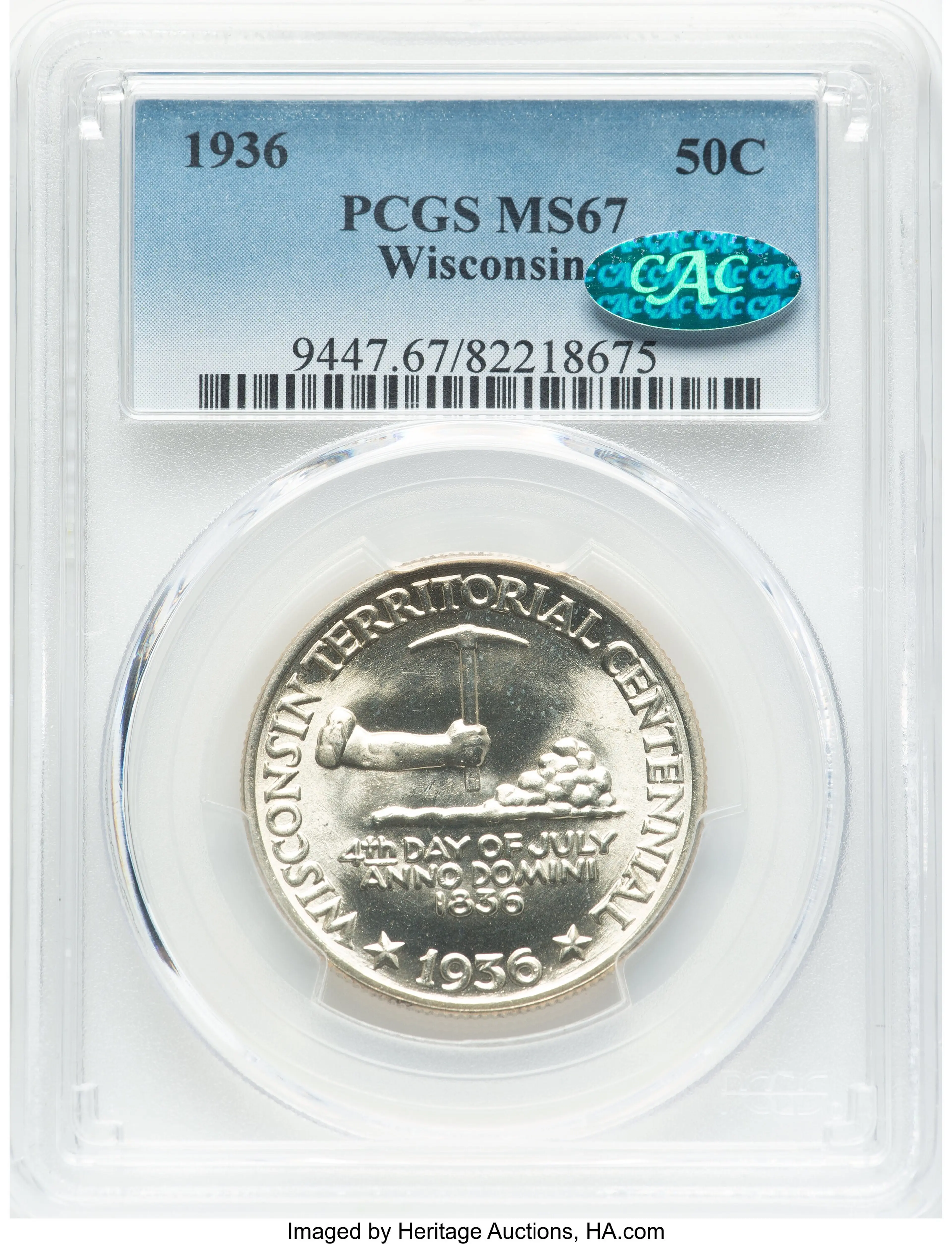 1936 50C Wisconsin, MS