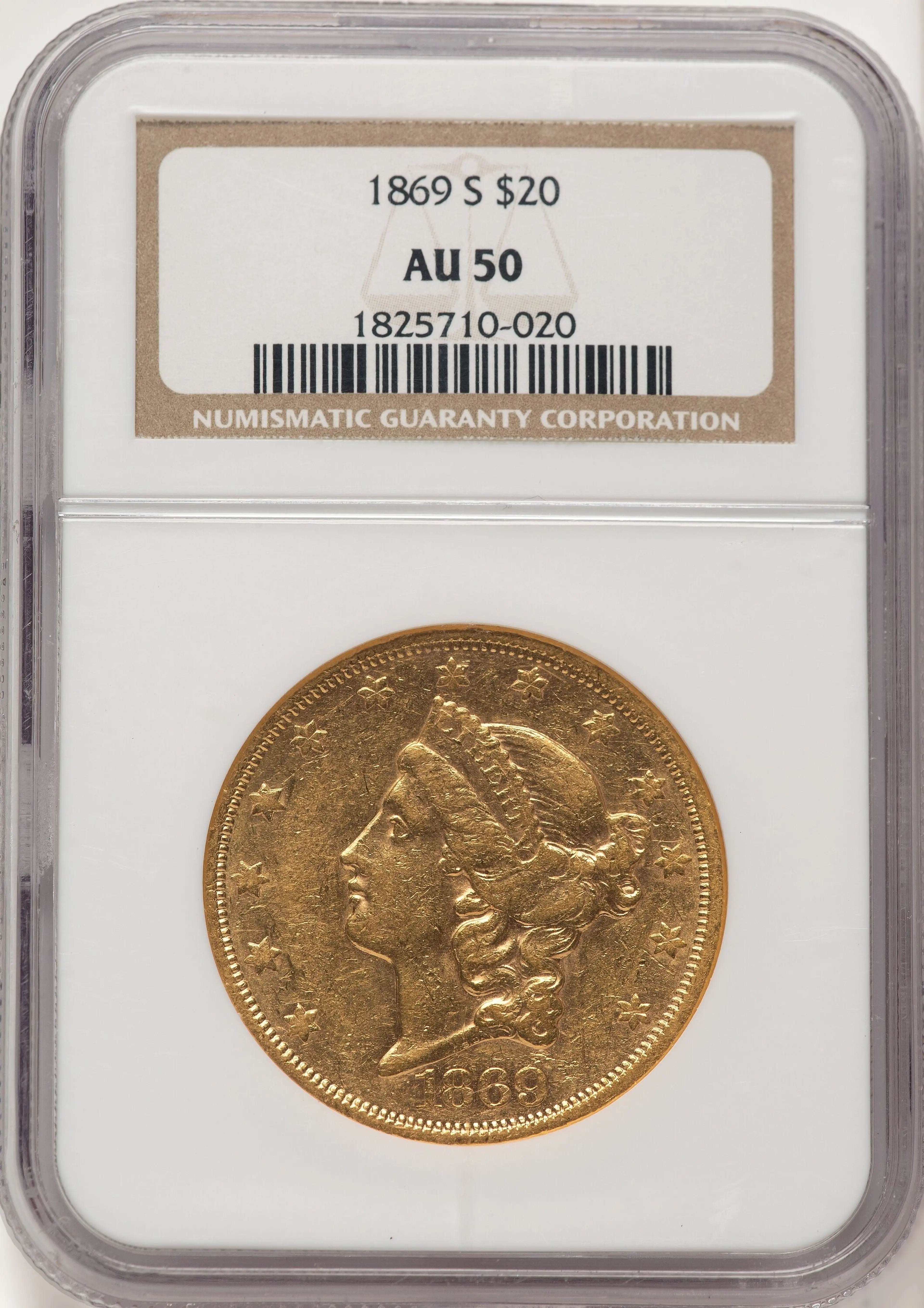 1869-S $20