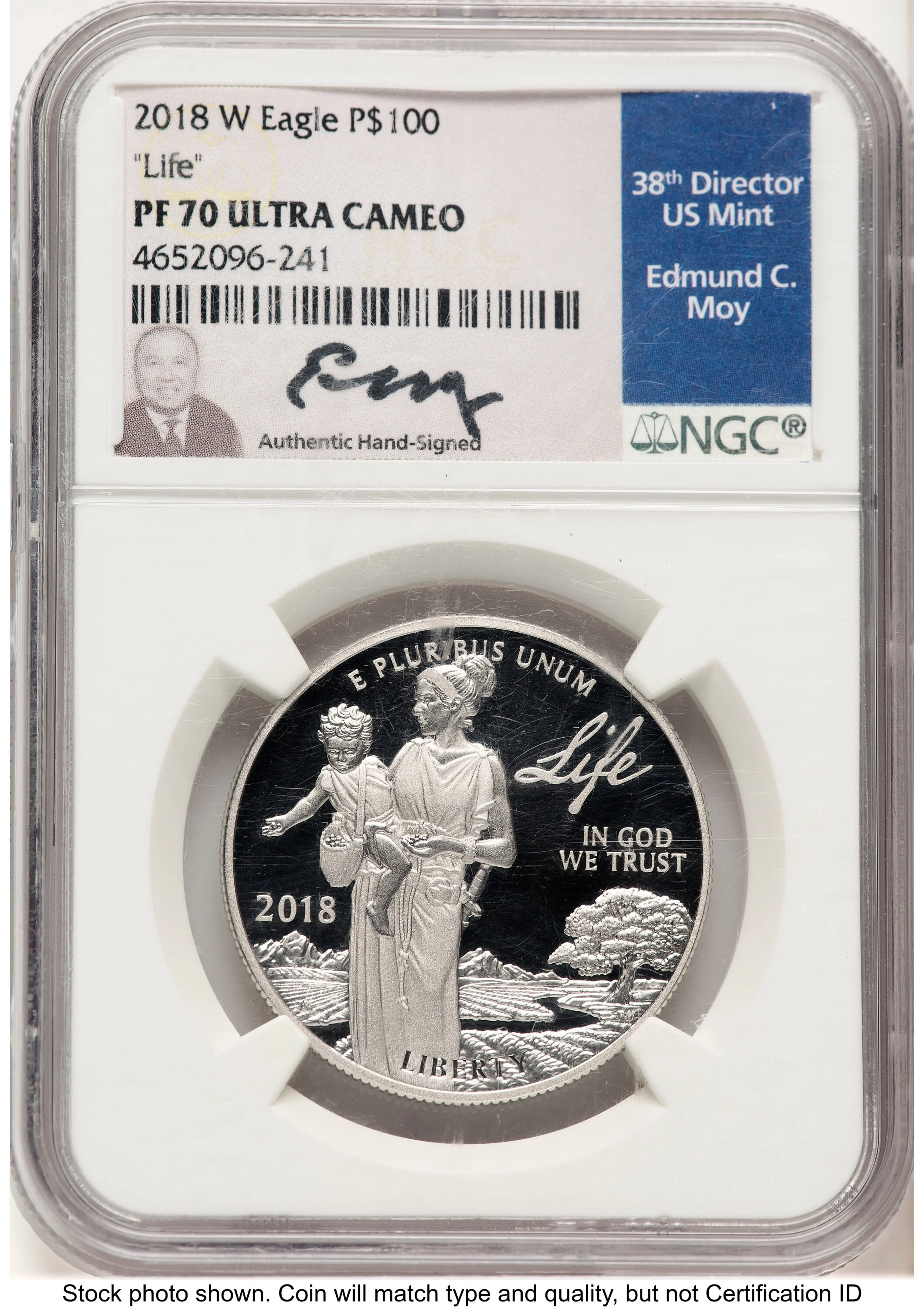 2018-W Proof Platinum Eagle 1 oz Ed Moy