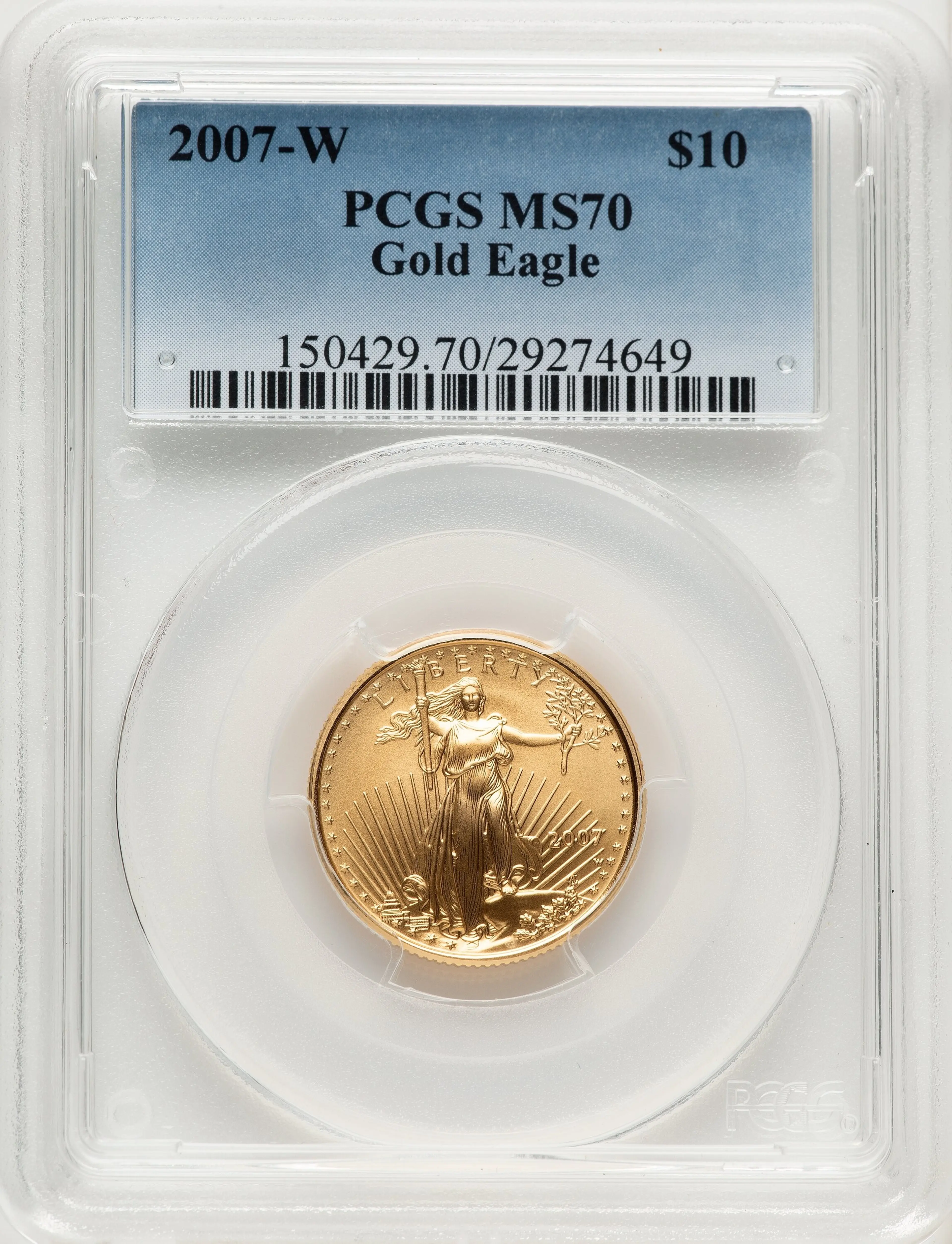 2007-W Burnished Gold Eagle 1/4 oz