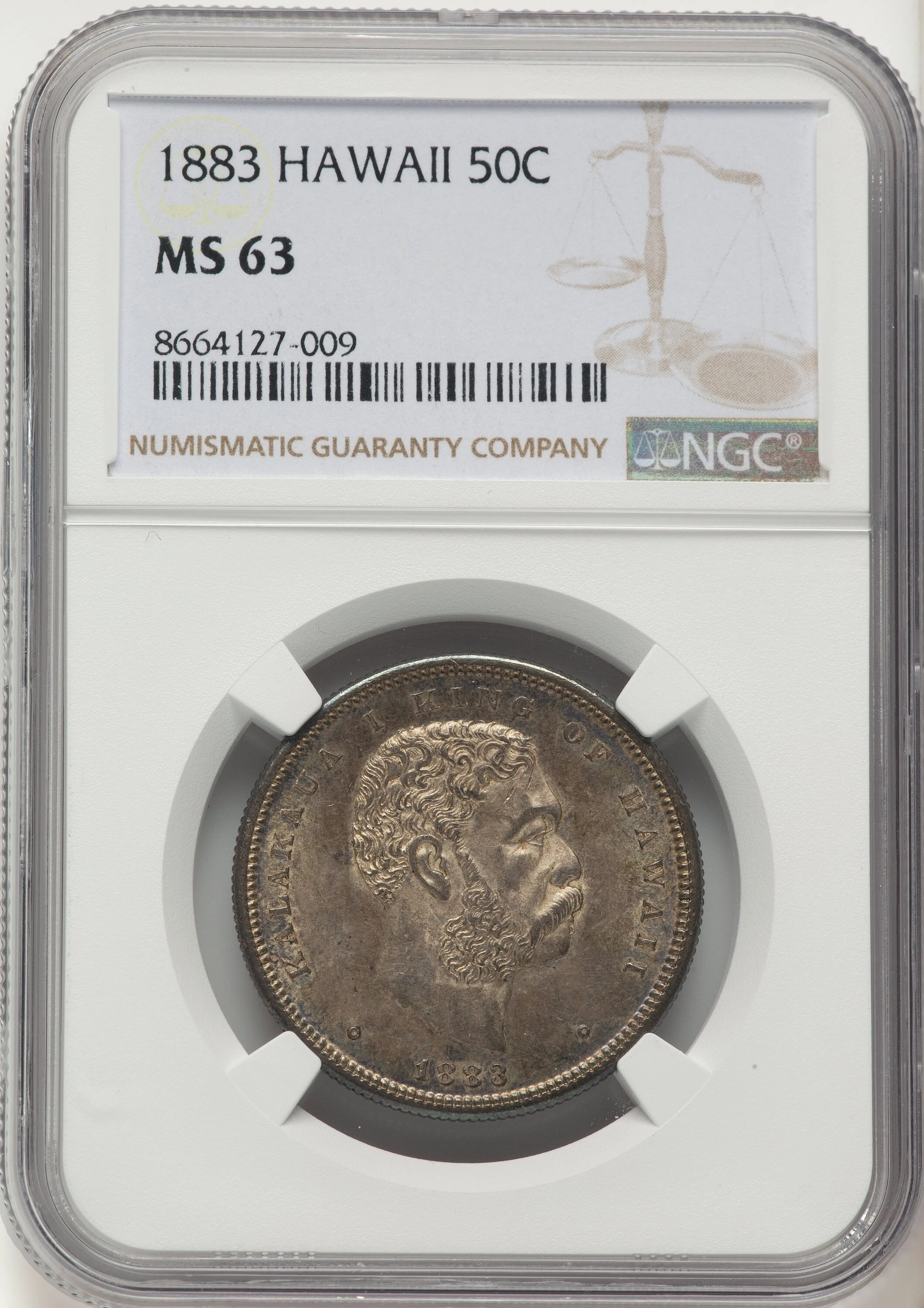 1883 Hawaii Half Dollar