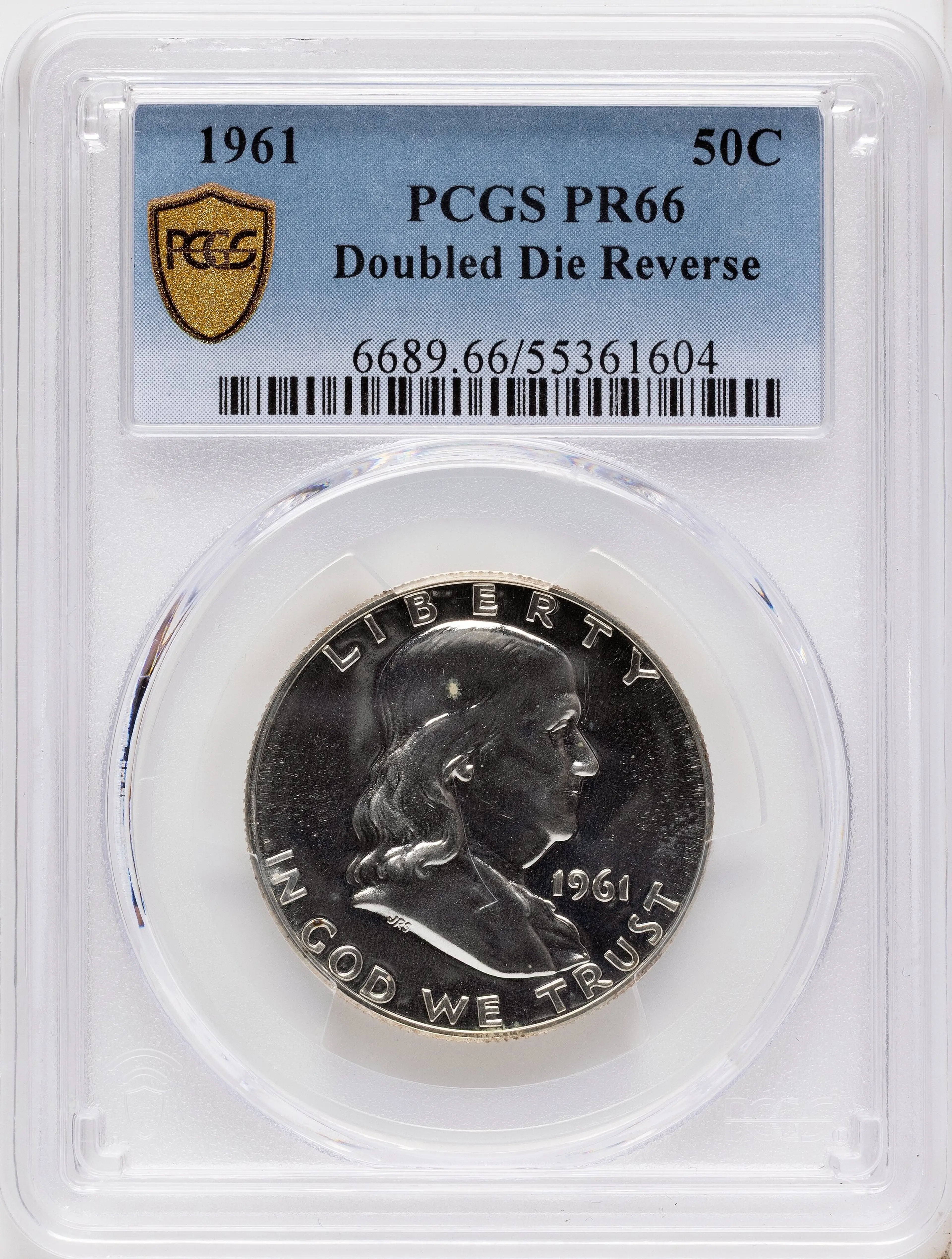 1961 50C Doubled Die Reverse