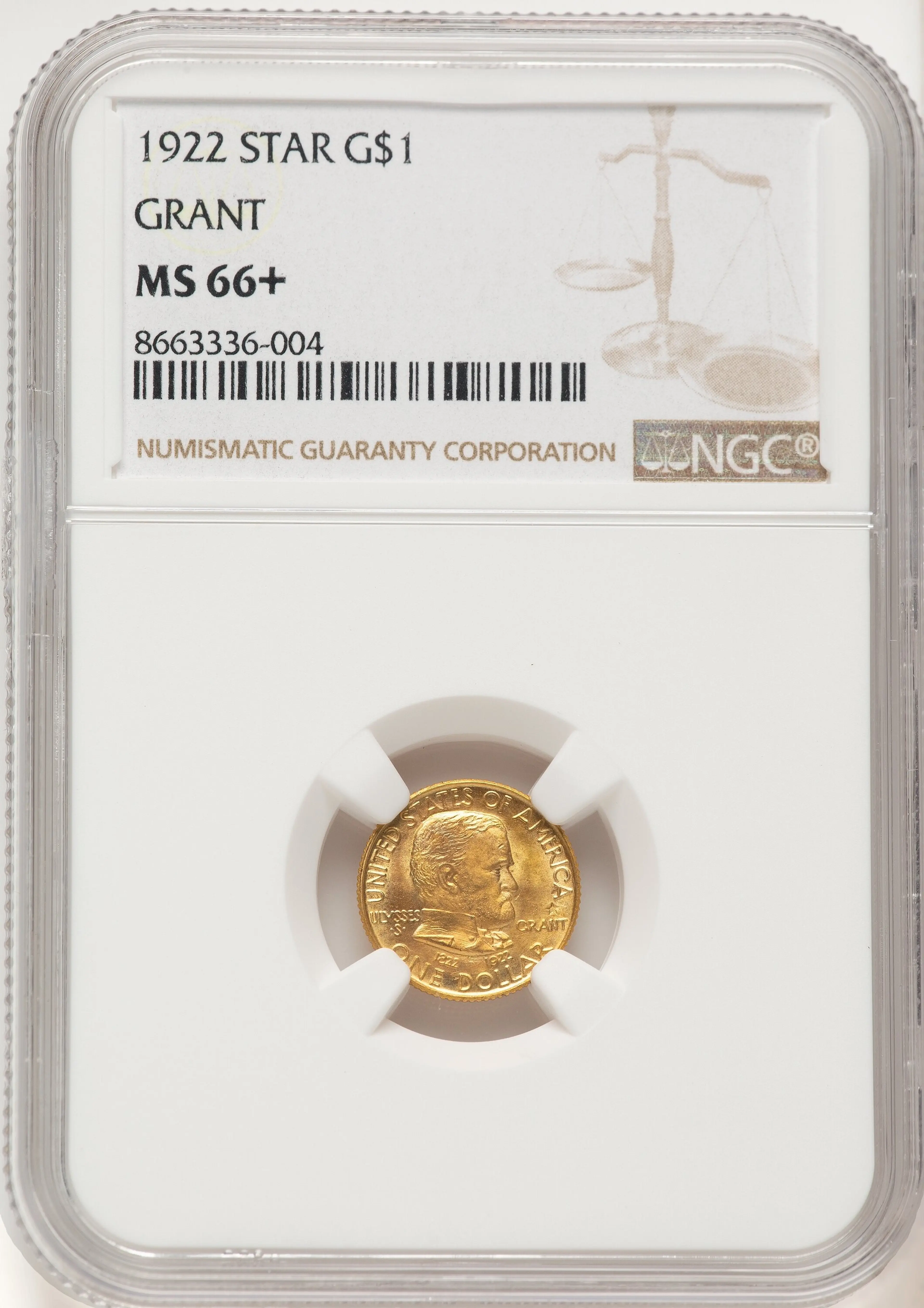 1922 G$1 Grant, With Star