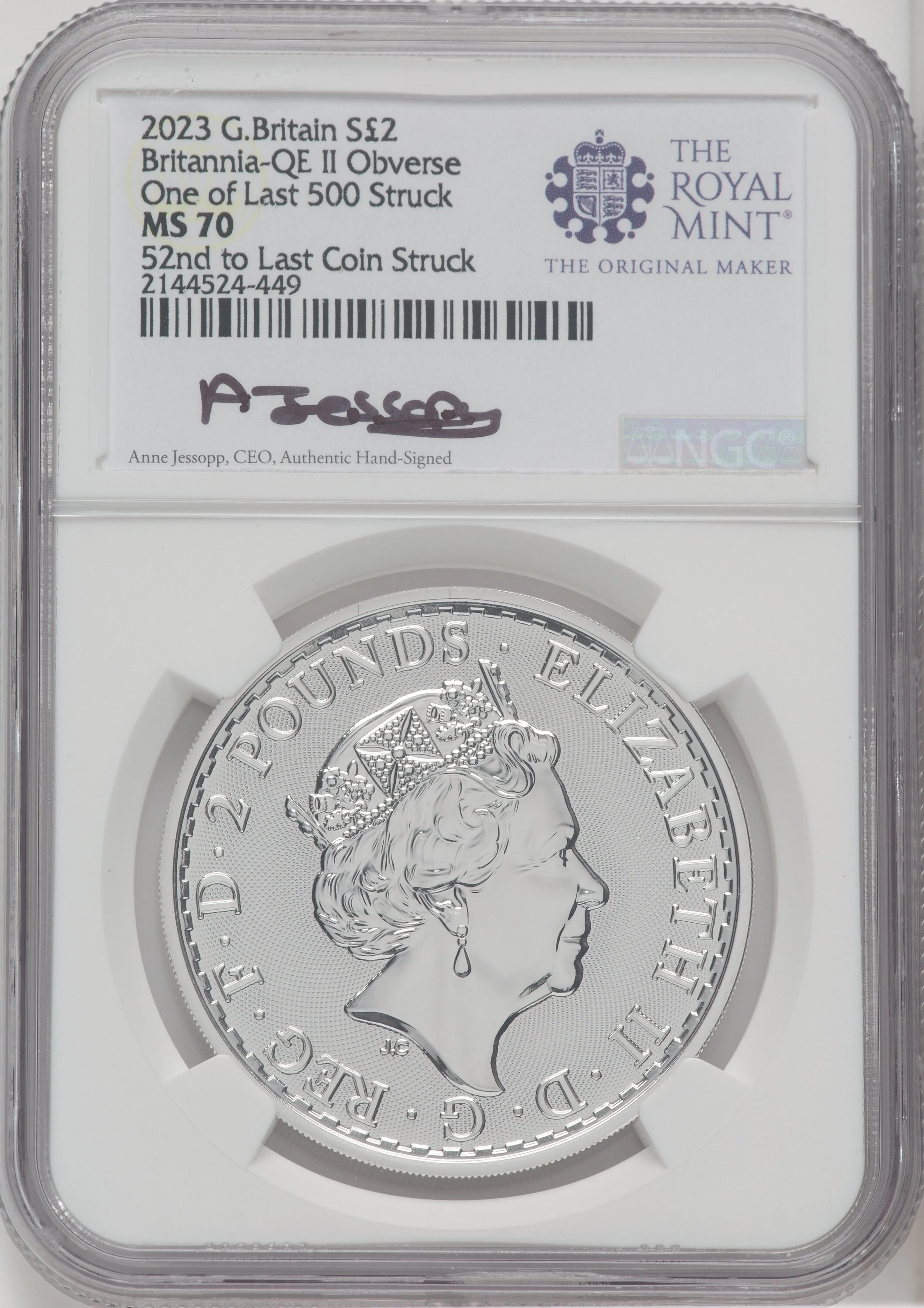 2023 G.B. S2 BRITANNIA 2 COIN KING AND QUEEN SET #52