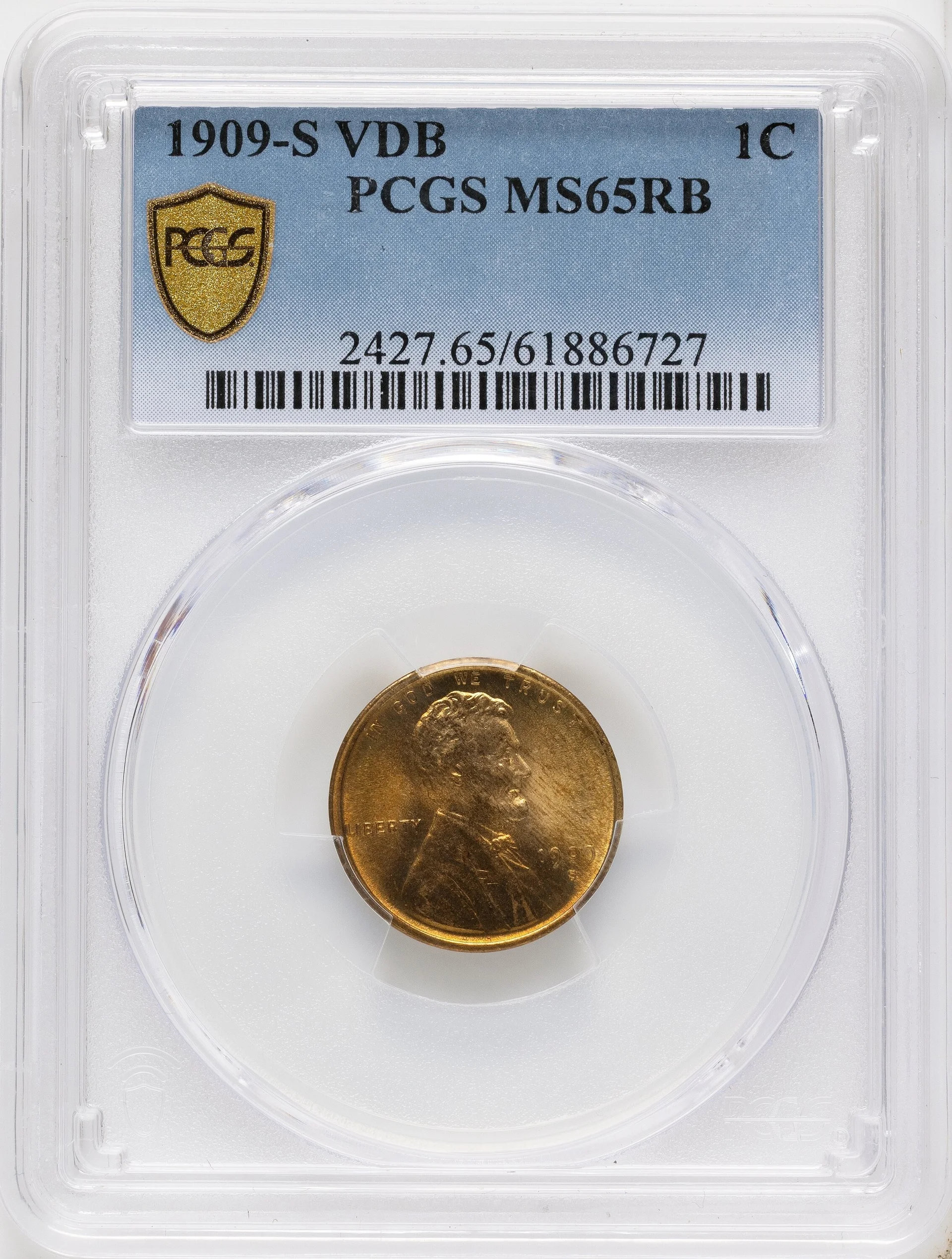 1909-S 1C VDB, RB - 1