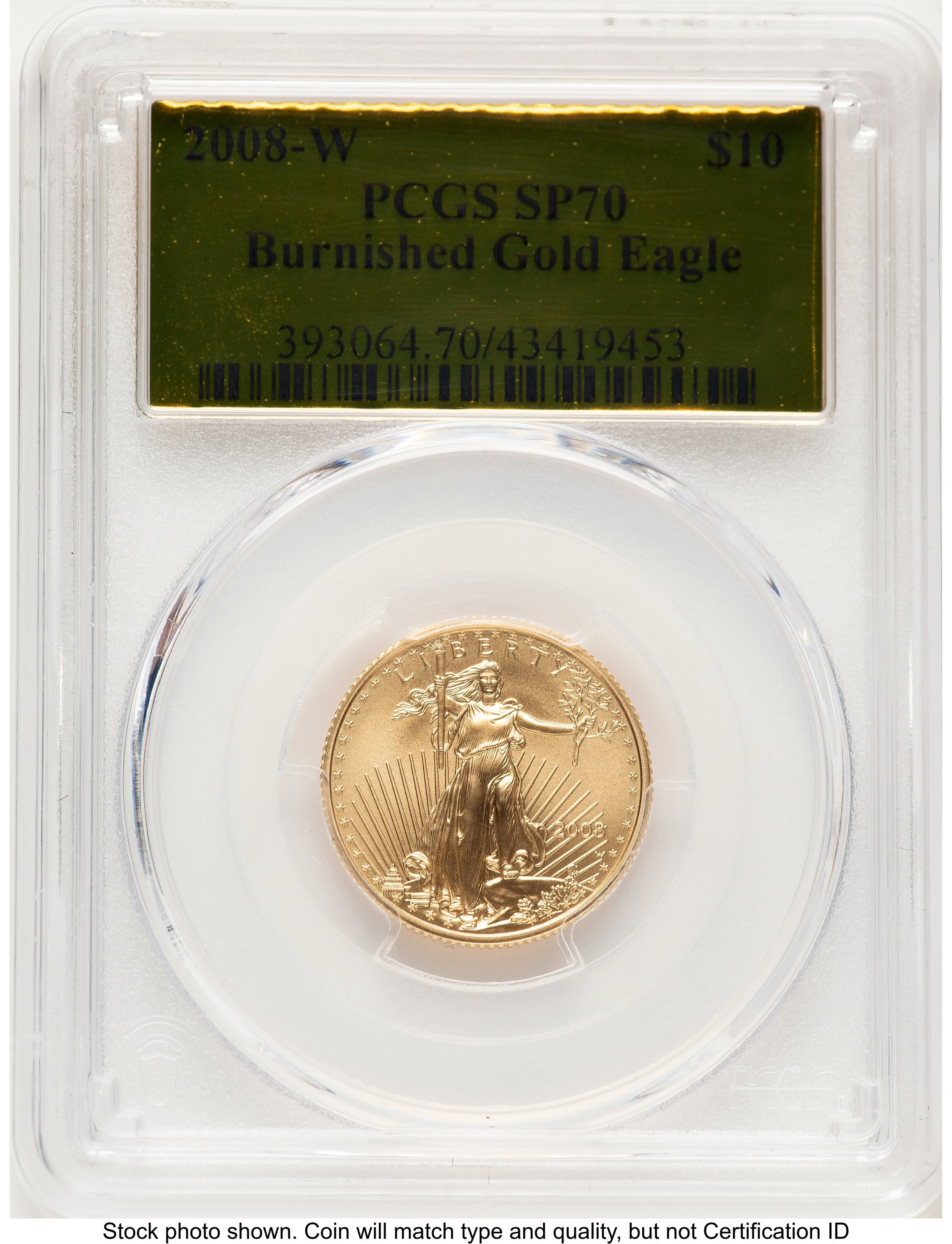 2008-W Burnished Gold Eagle 1/4 oz