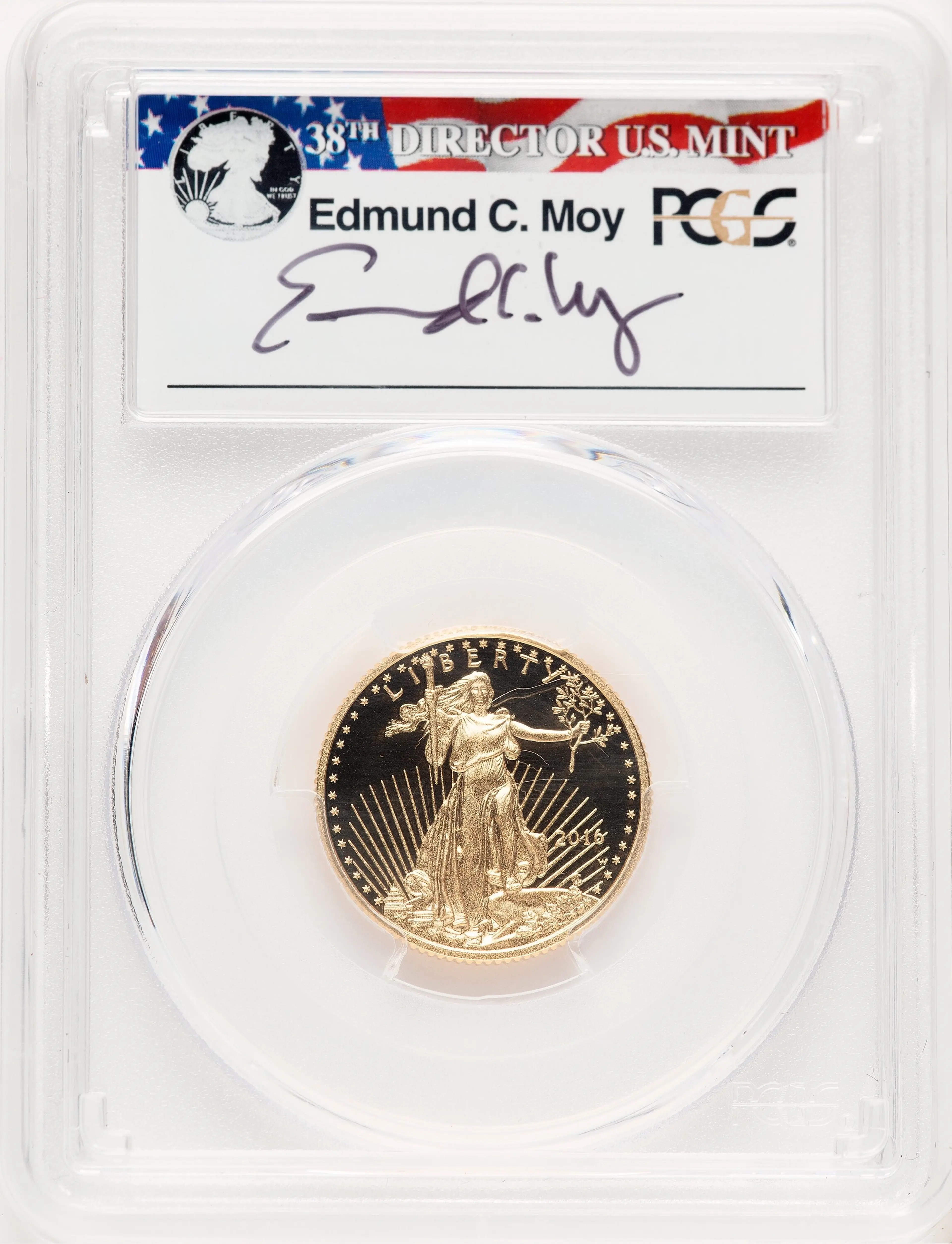 2016-W Proof Gold Eagle 1/4 oz FS Ed Moy