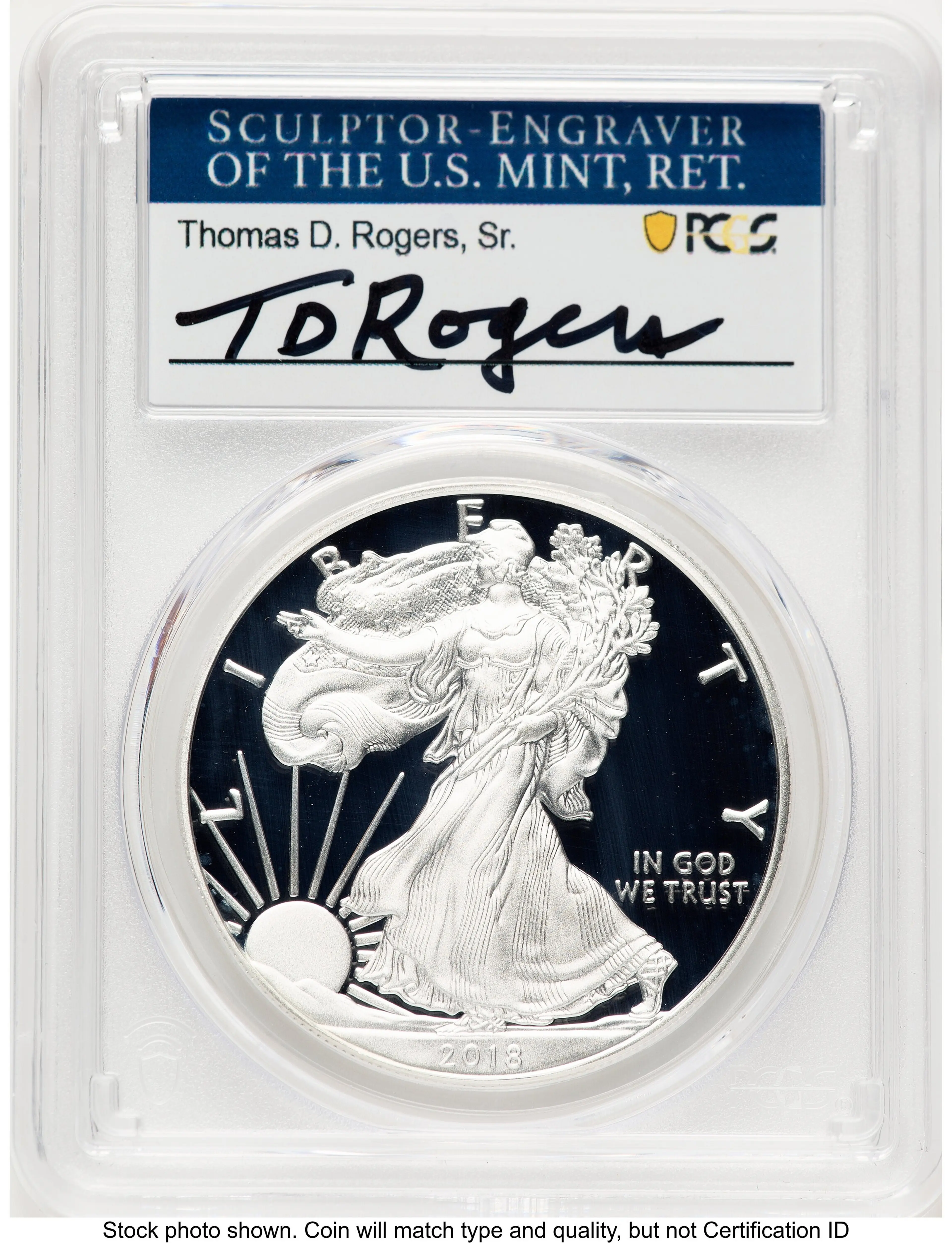 2018-S Proof Silver Eagle 1 oz TD Rogers