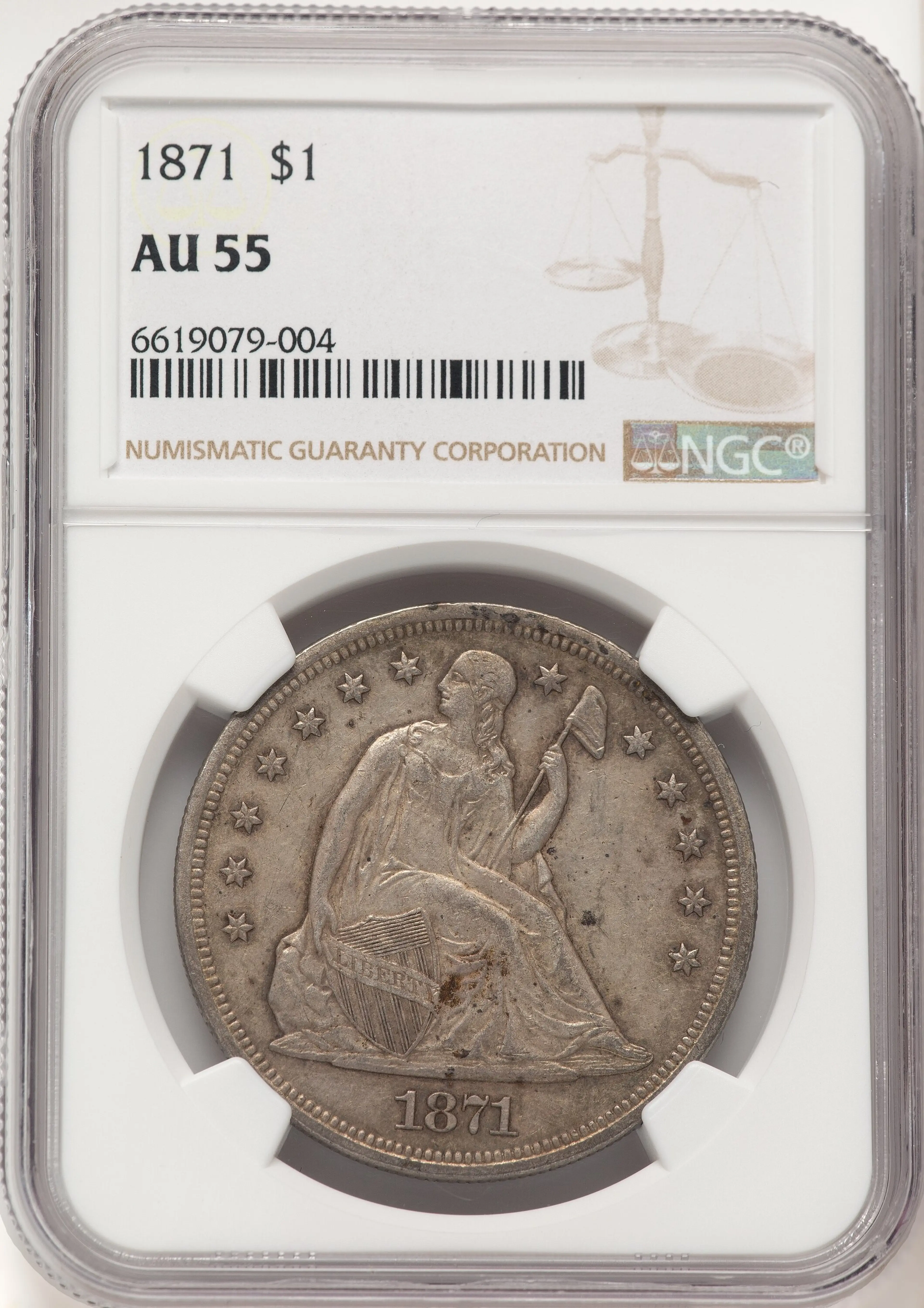 1871 S$1 MS