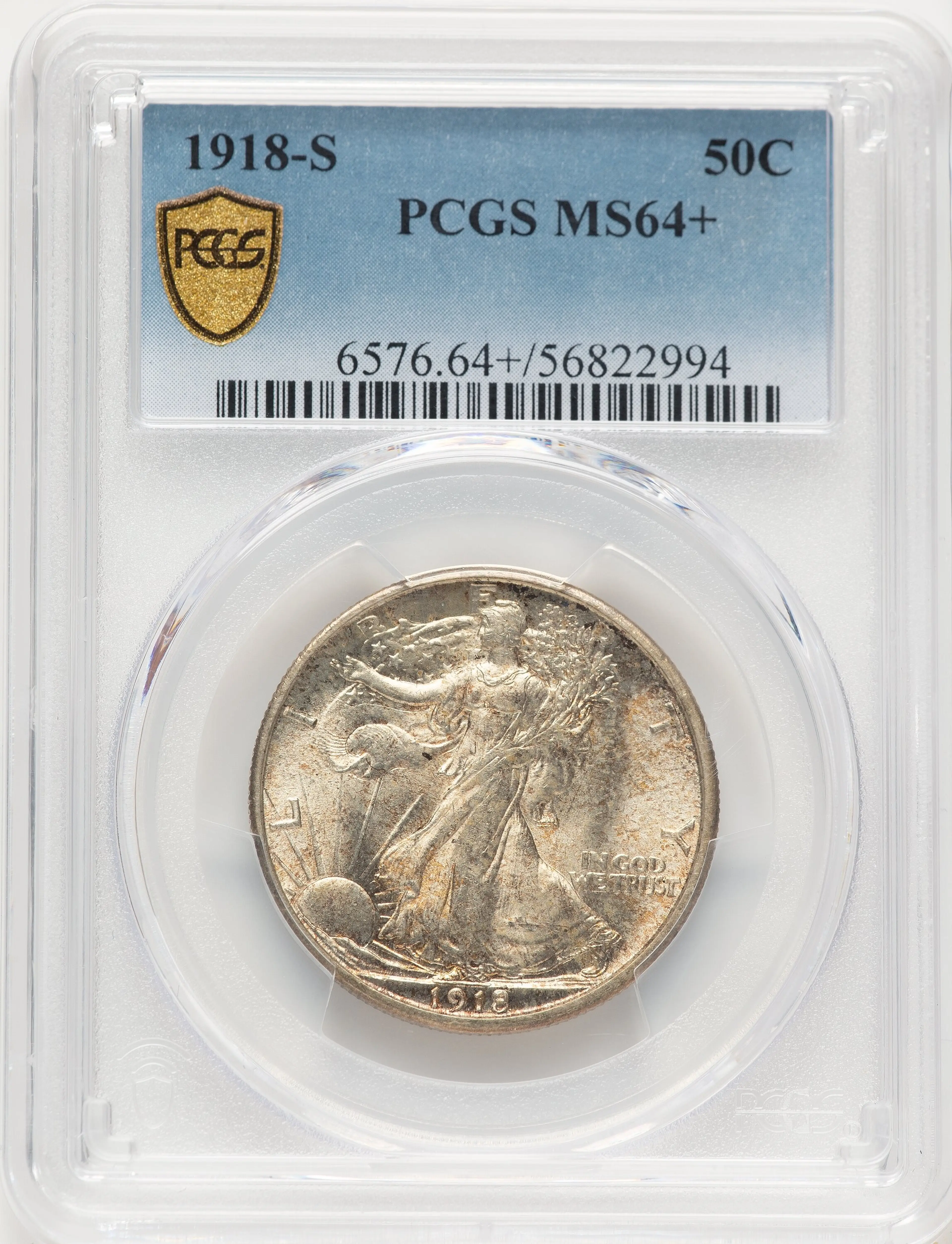 1918-S 50CPCGS Plus