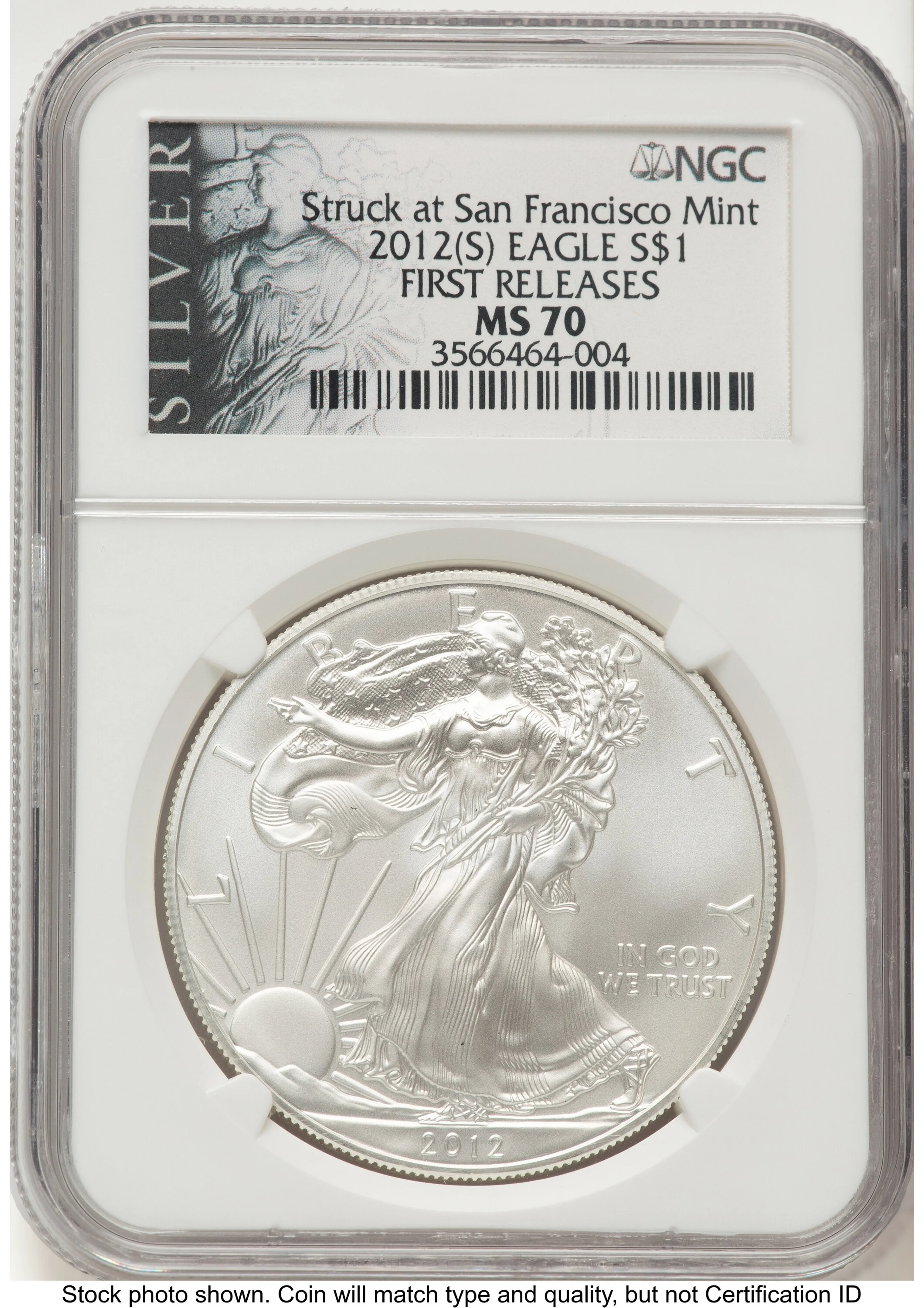2012-(S) Silver Eagle FR American Liberty Series Label - Image 1