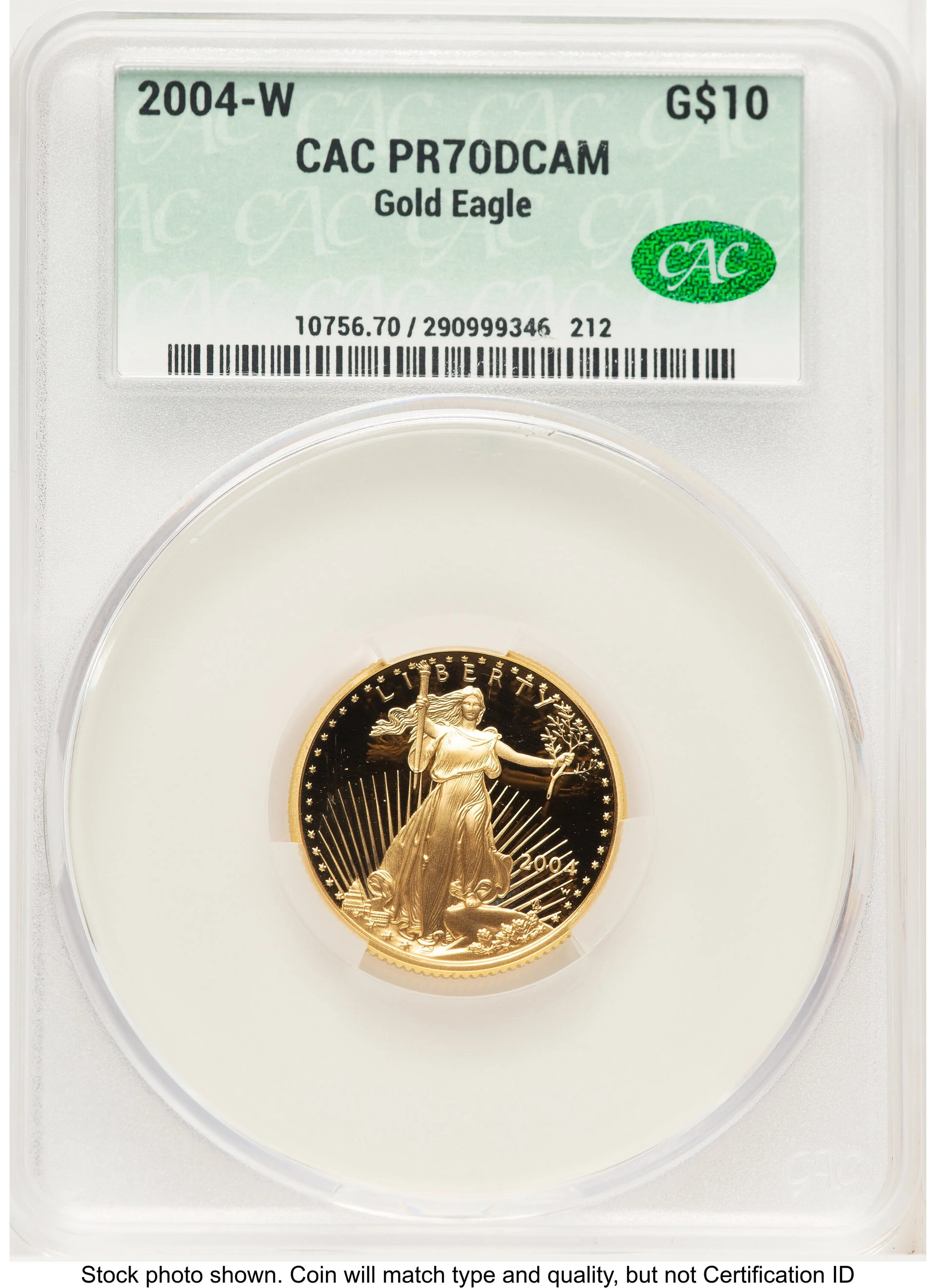 2004-W Proof Gold Eagle 1/4 oz Non Designation