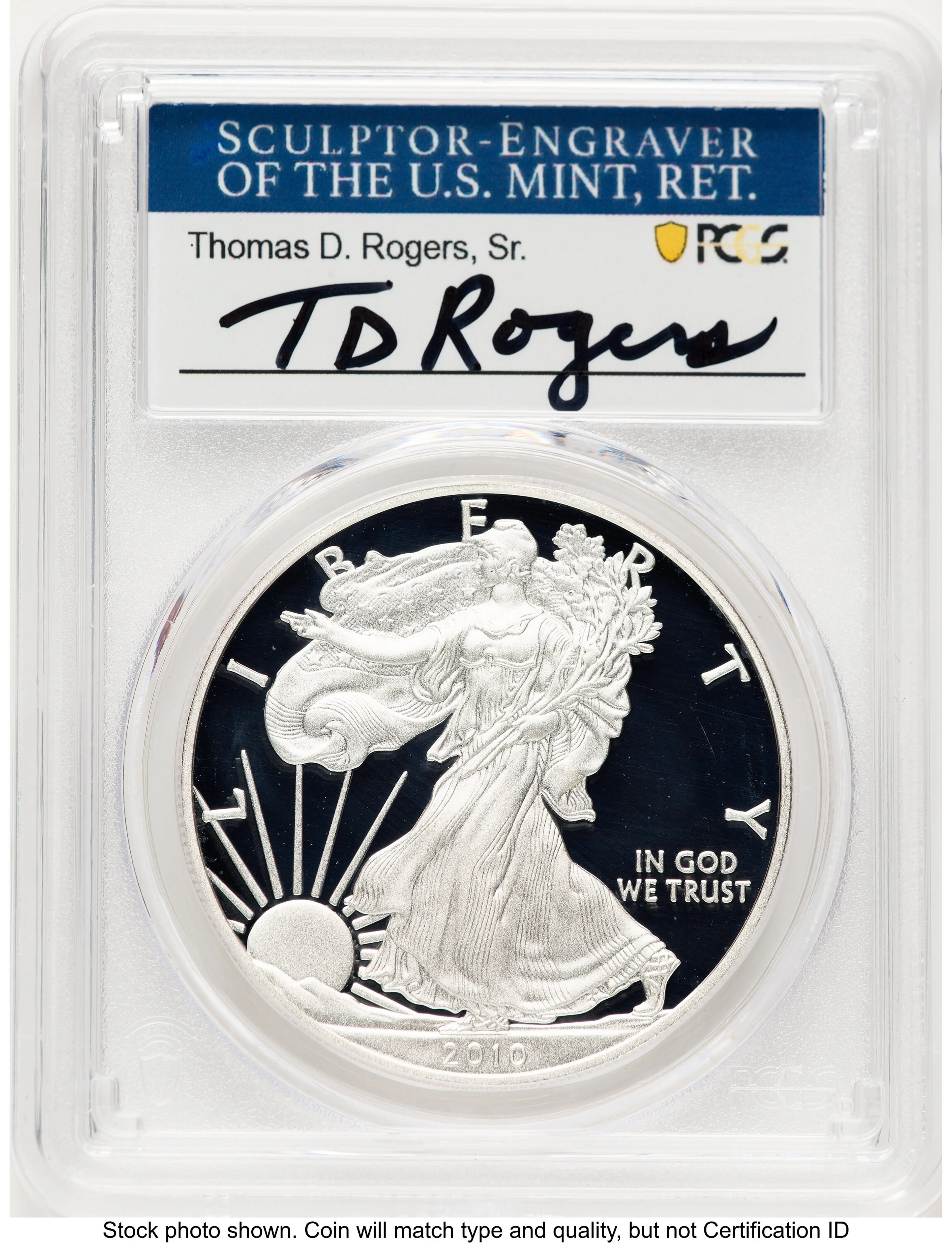 2010-W Proof Silver Eagle 1 oz TD Rogers