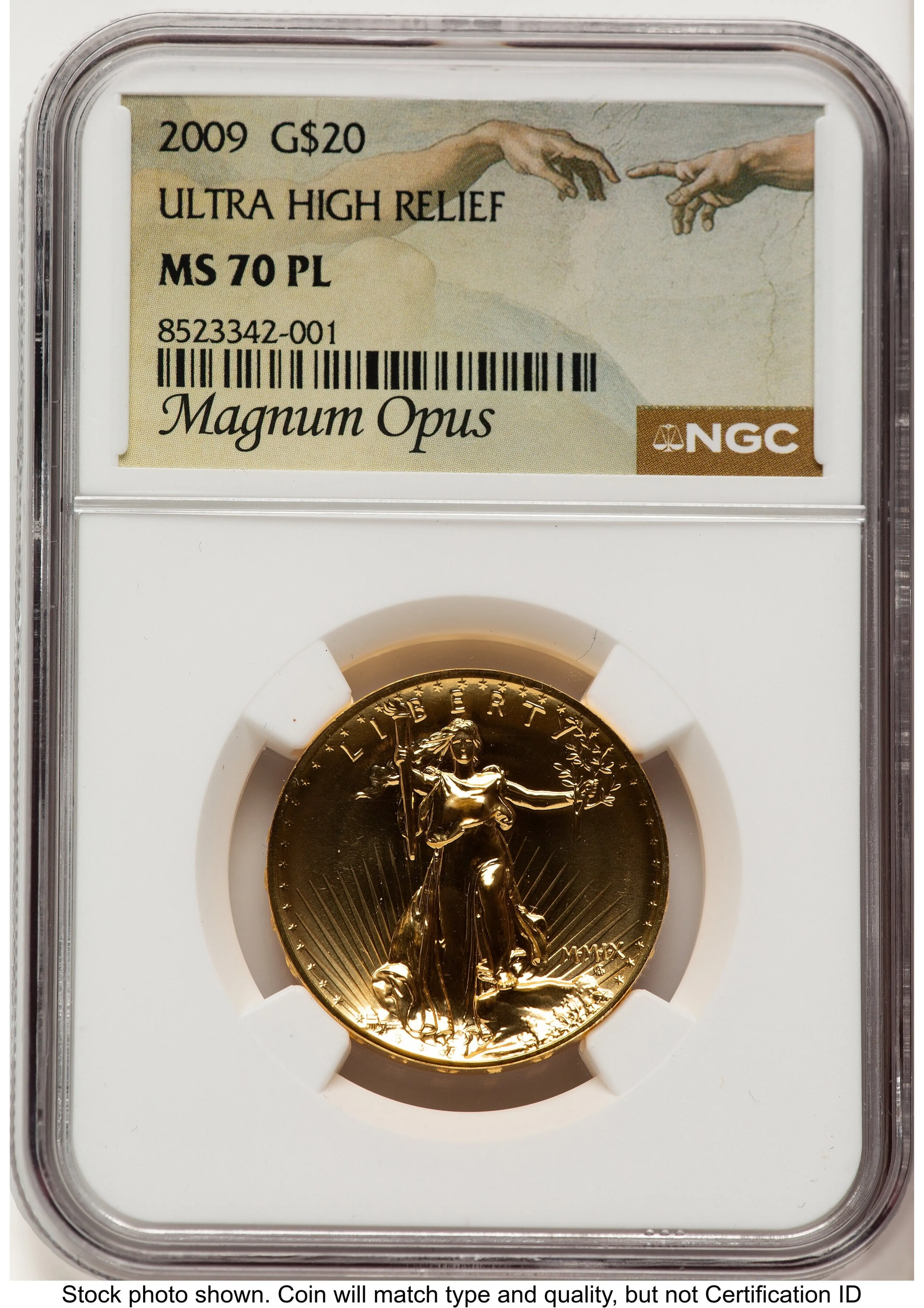 2009 G$20 Ultra High Relief, PL Magnum Opus