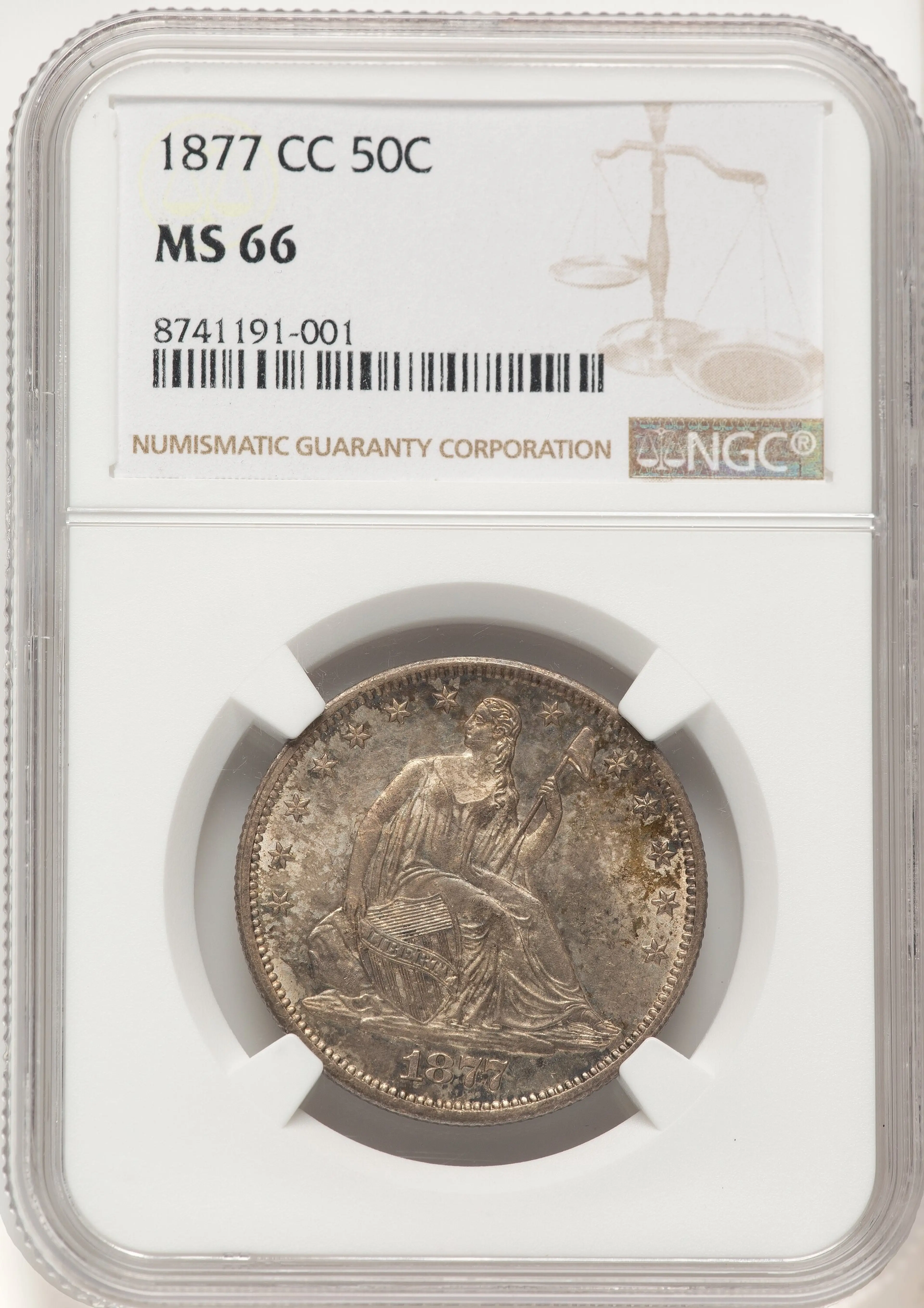 1877-CC 50C, MS Brown Label