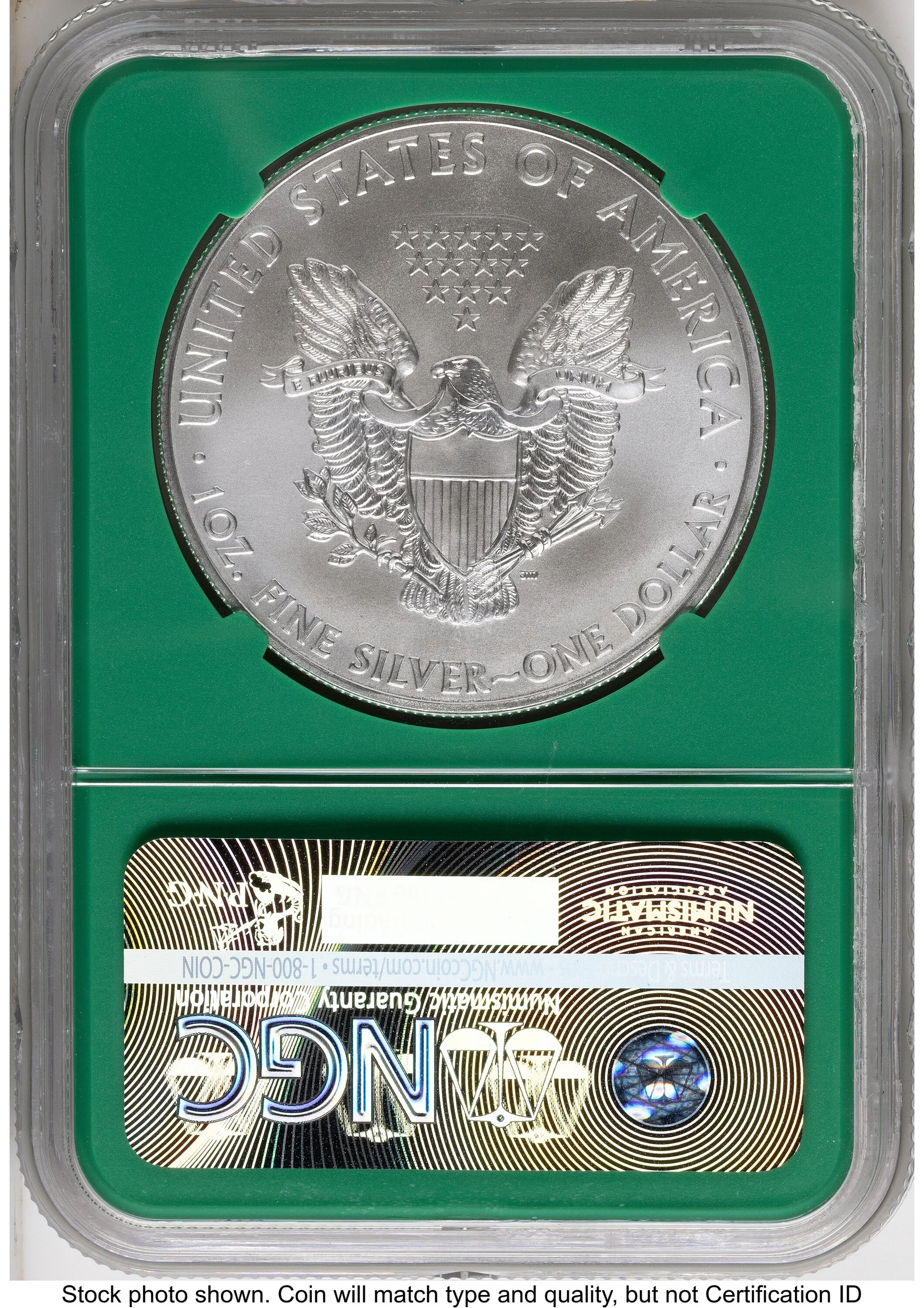 2014 Silver Eagle Monster Box From US Mint Sealed Box Green Core Label - 2