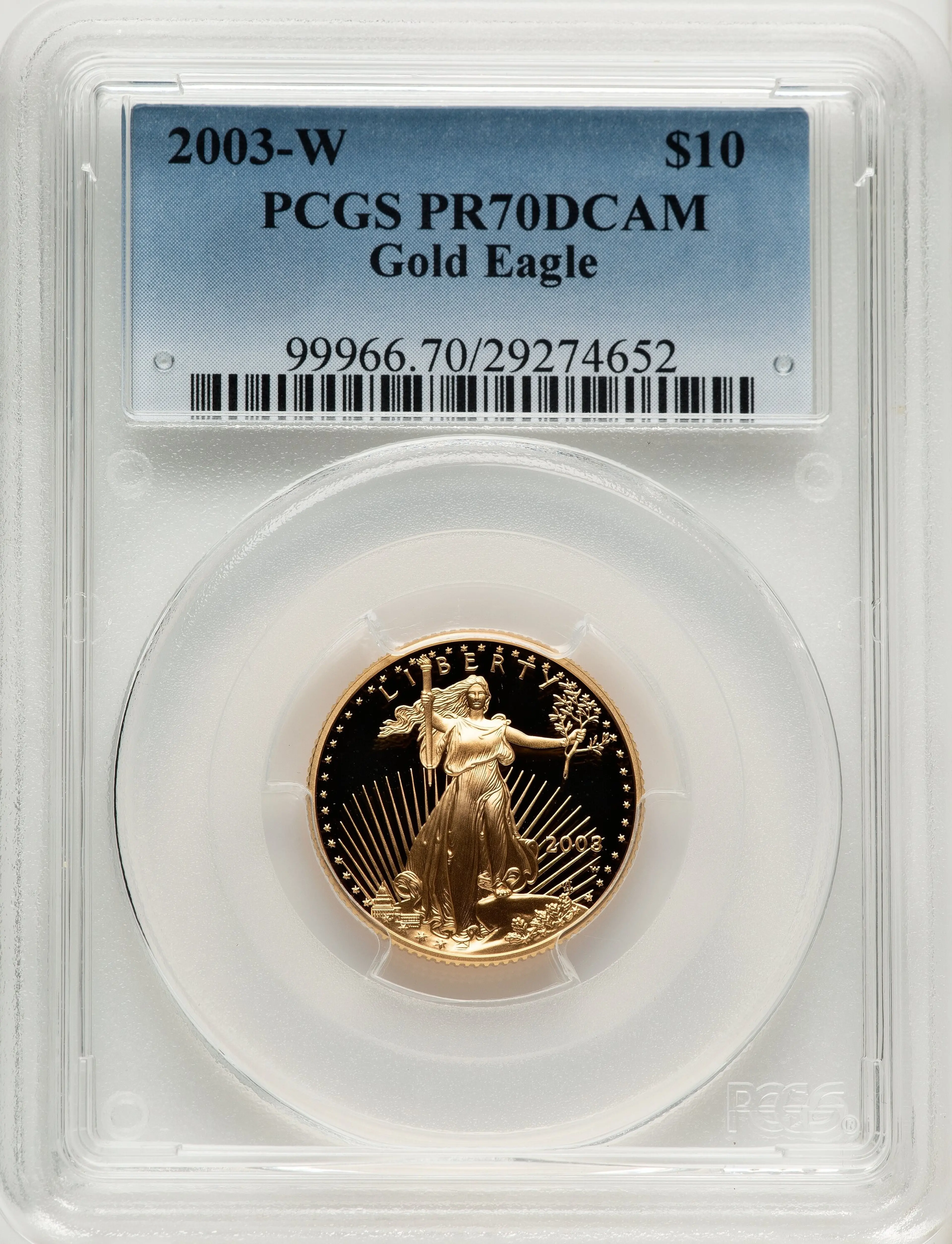2003-W Proof Gold Eagle 1/4 oz