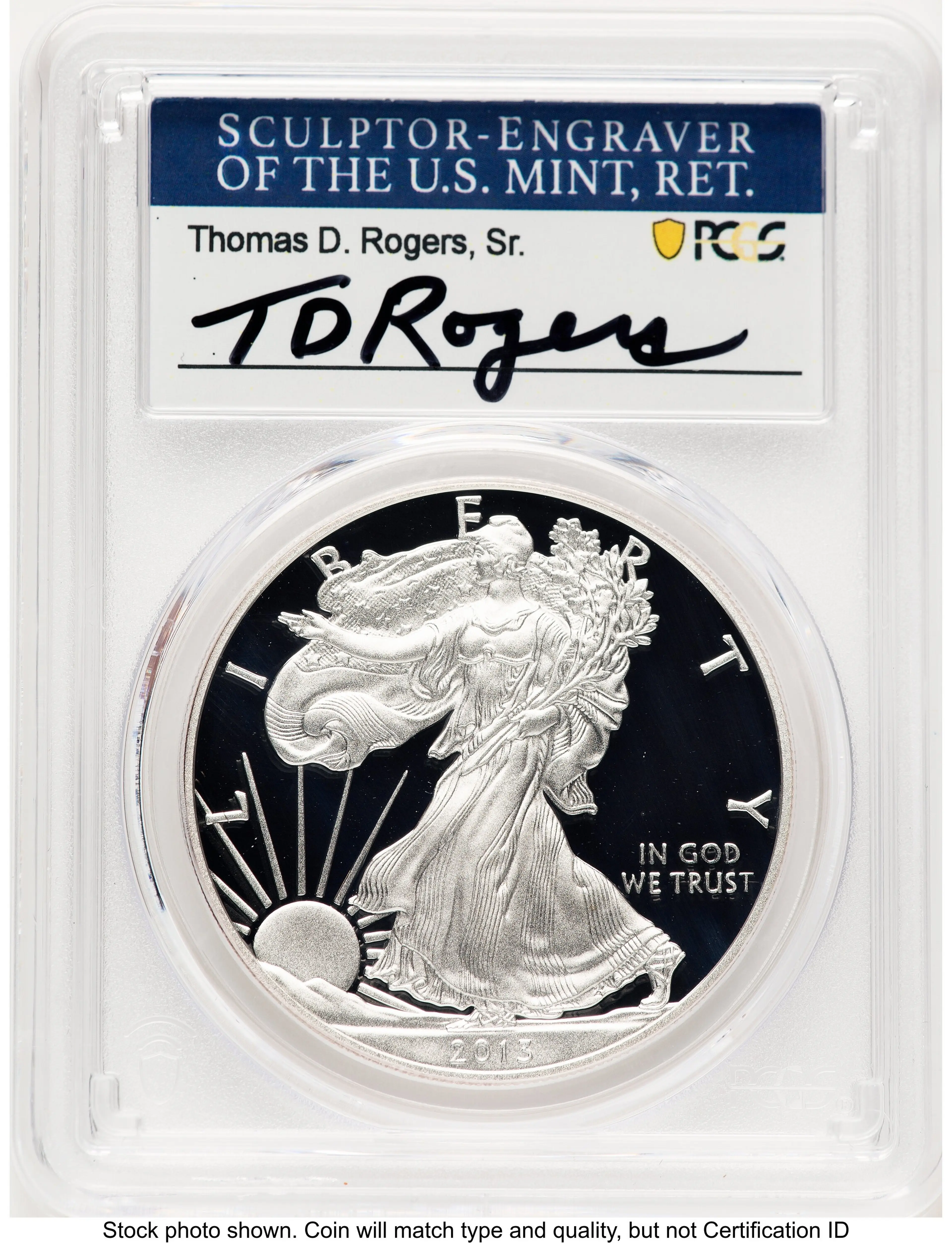 2013-W Proof Silver Eagle 1 oz TD Rogers