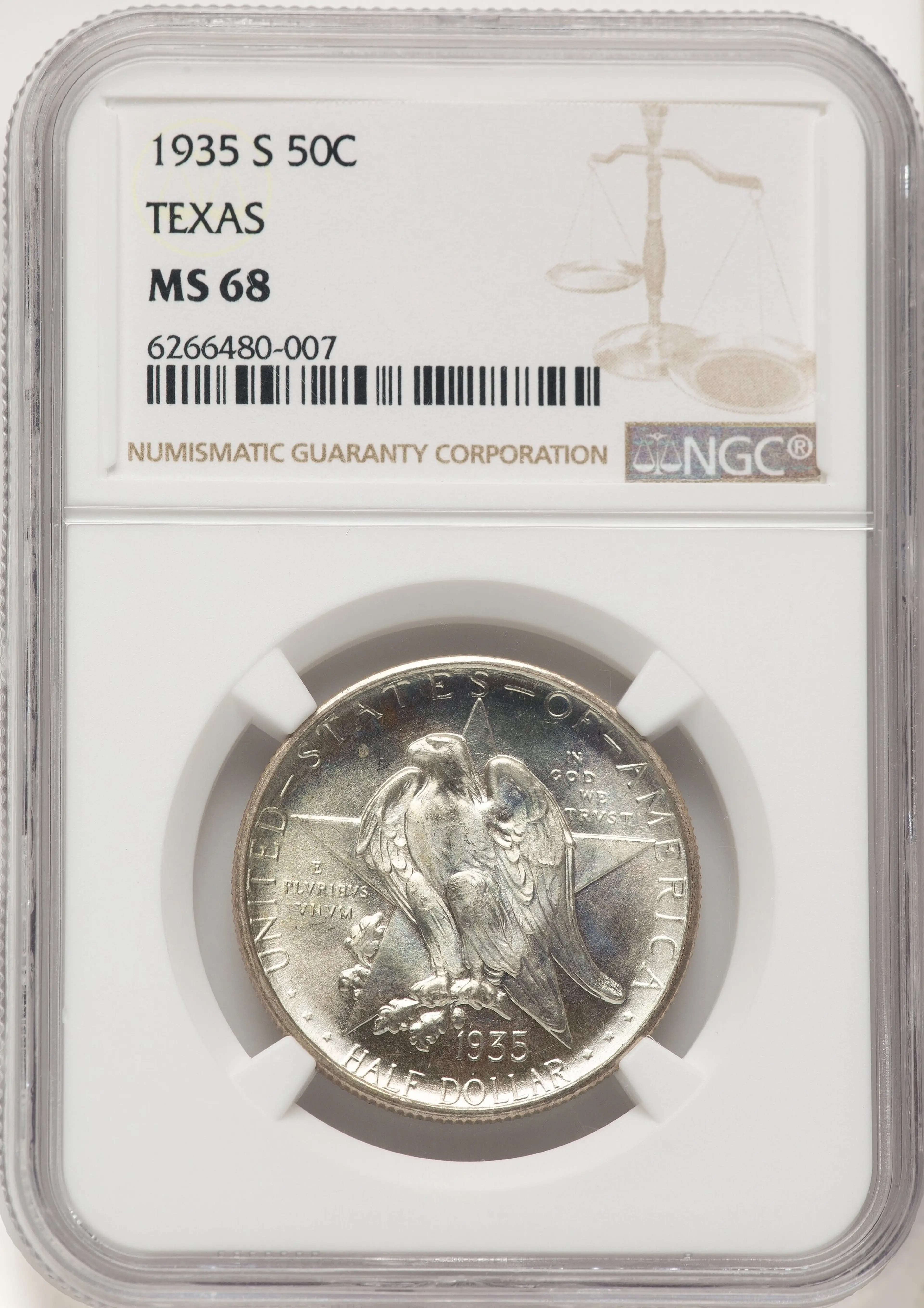 1935-S 50C Texas, MS