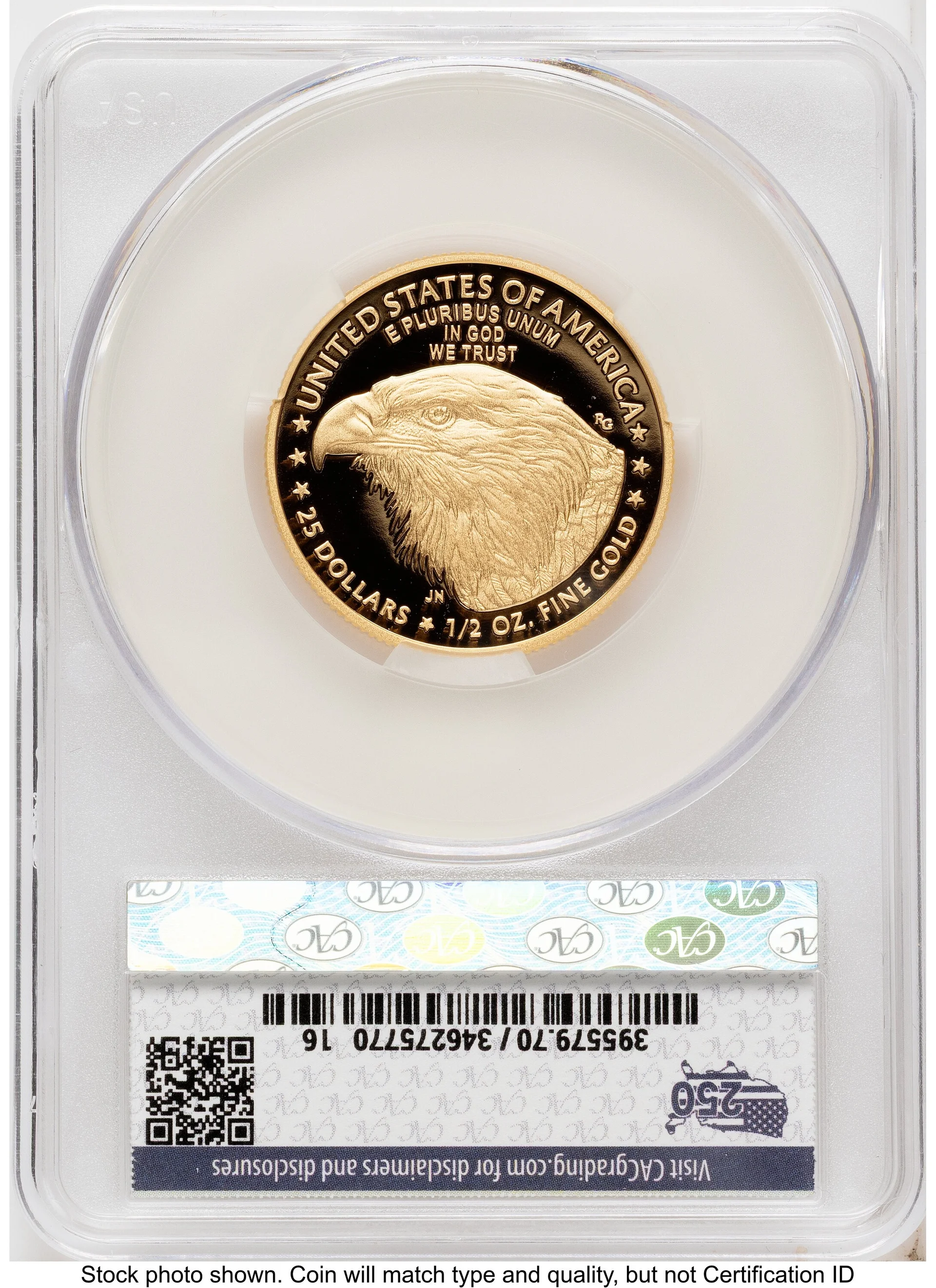 2026-W Proof Gold Eagle 1/2 oz First Day of Delivery America 250 - 2