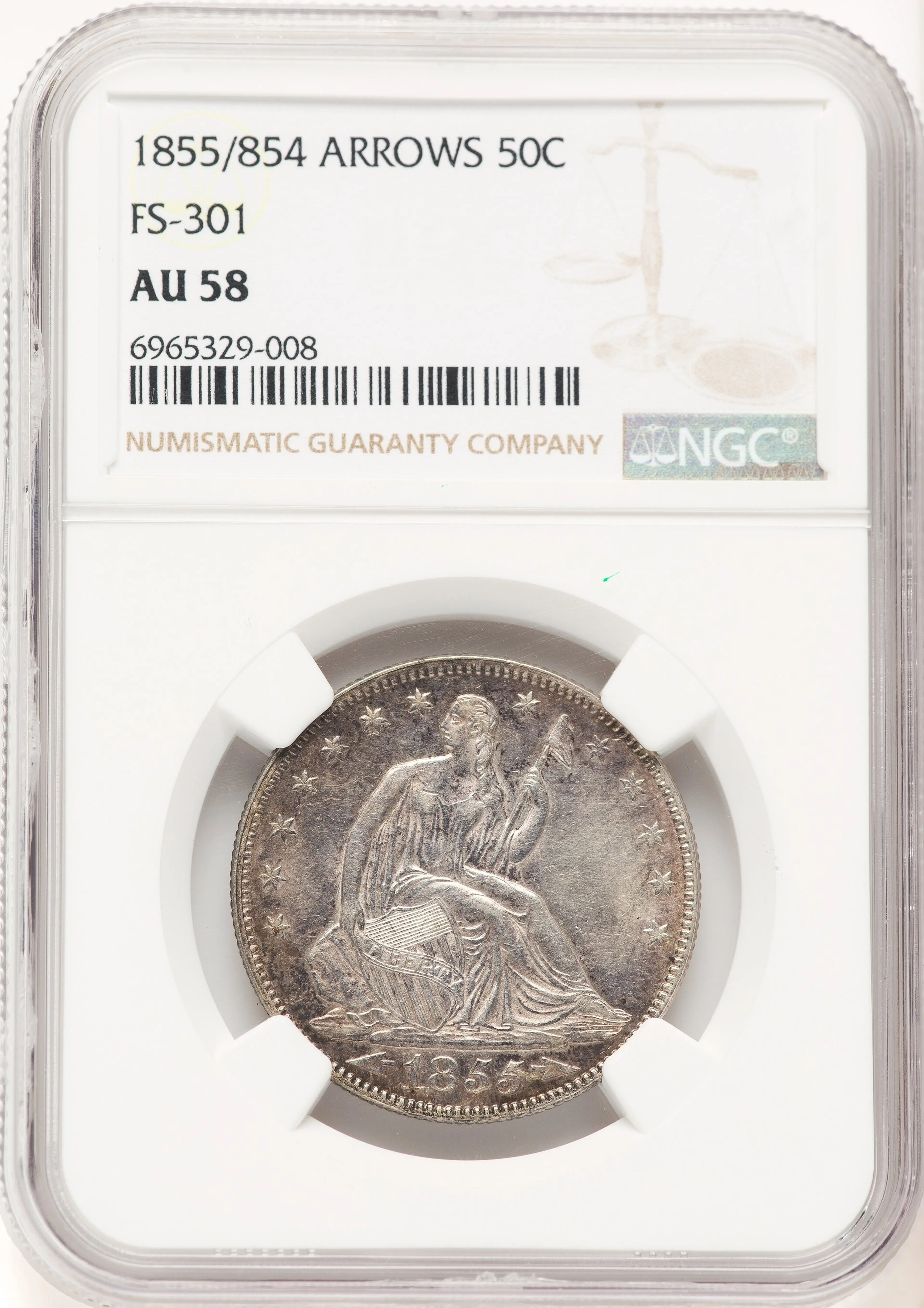 1855/54 50C Arrows, MS