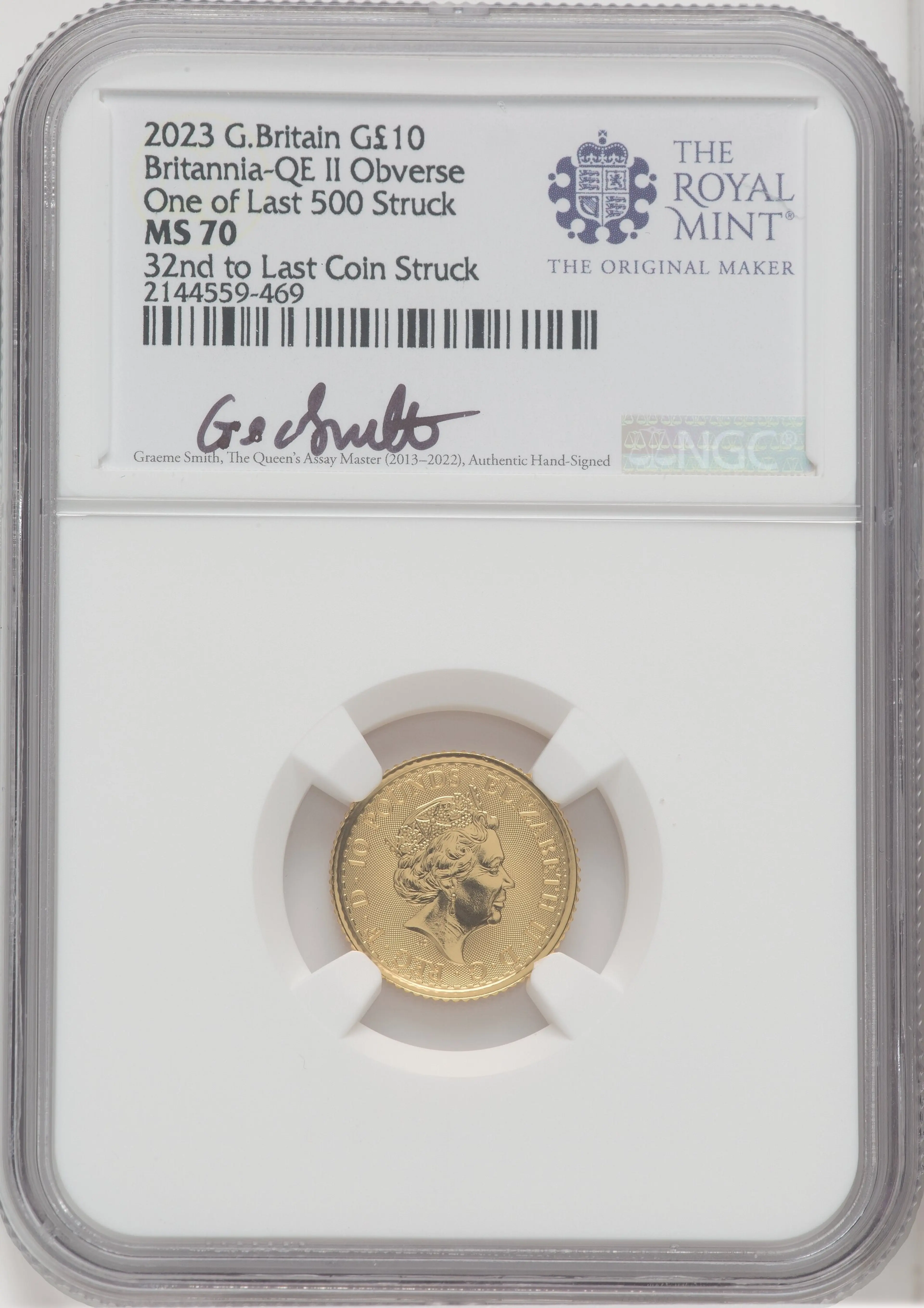 2023 G.B. G10 BRITANNIA 2 COIN KING AND QUEEN SET #32