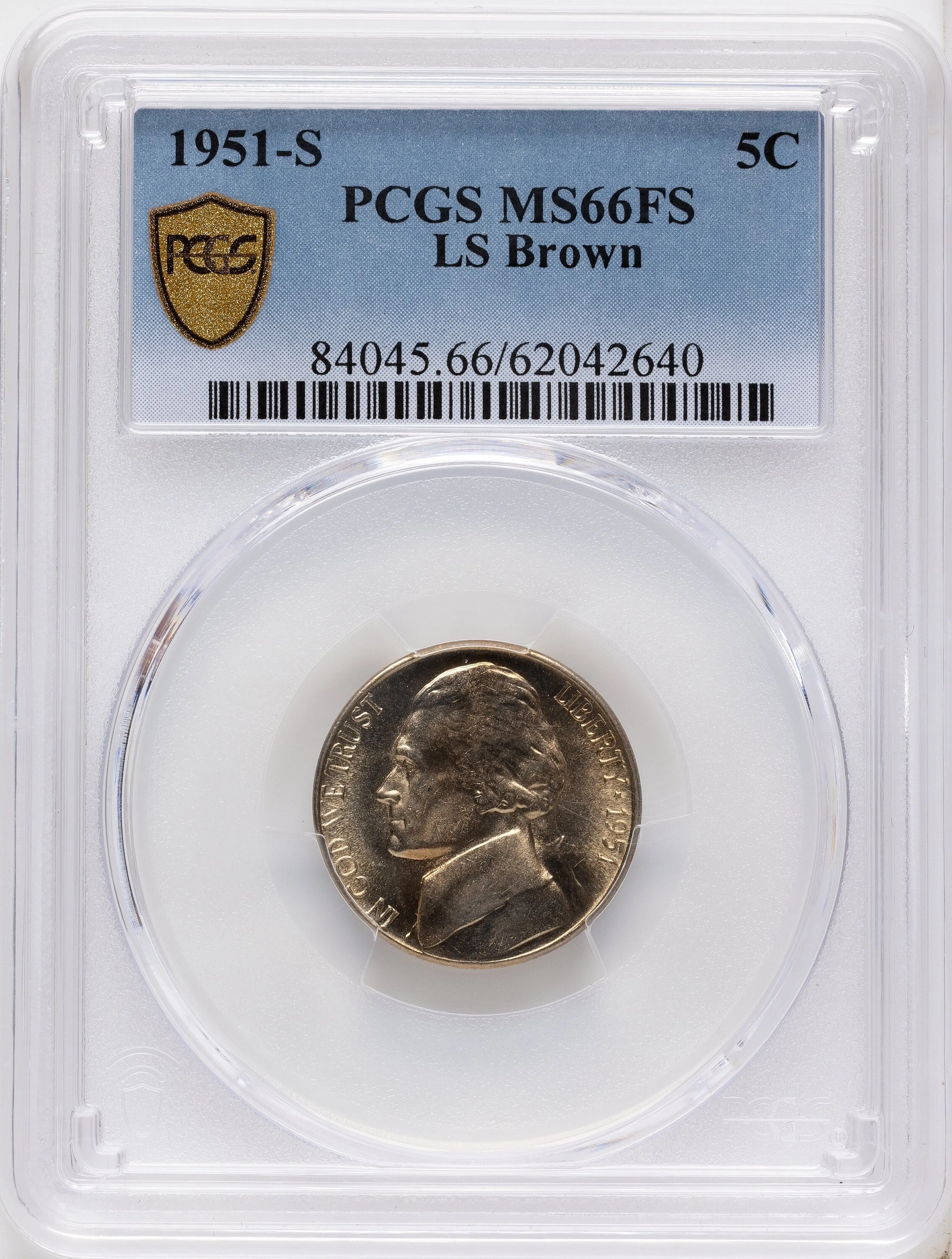 1951-S 5C, FS