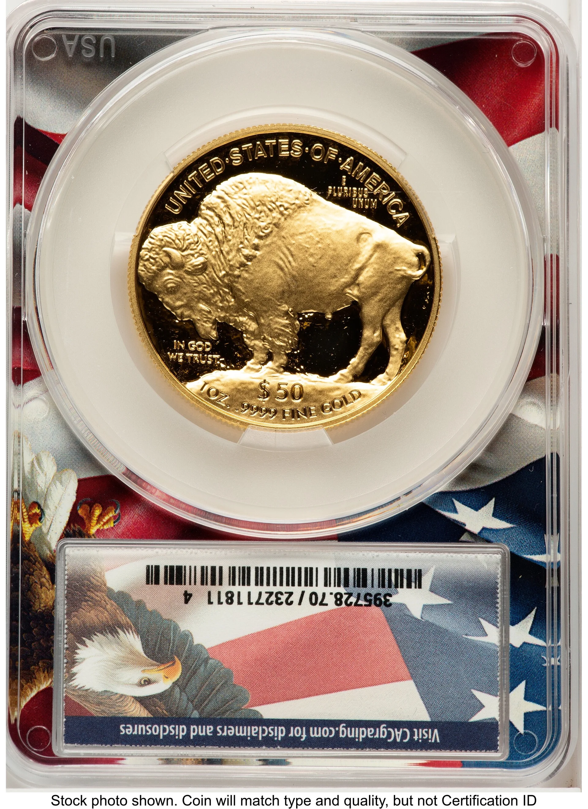 2026-W Proof Gold Buffalo 1 oz Advanced Delivery Ron Drzewucki Flag Core - 2