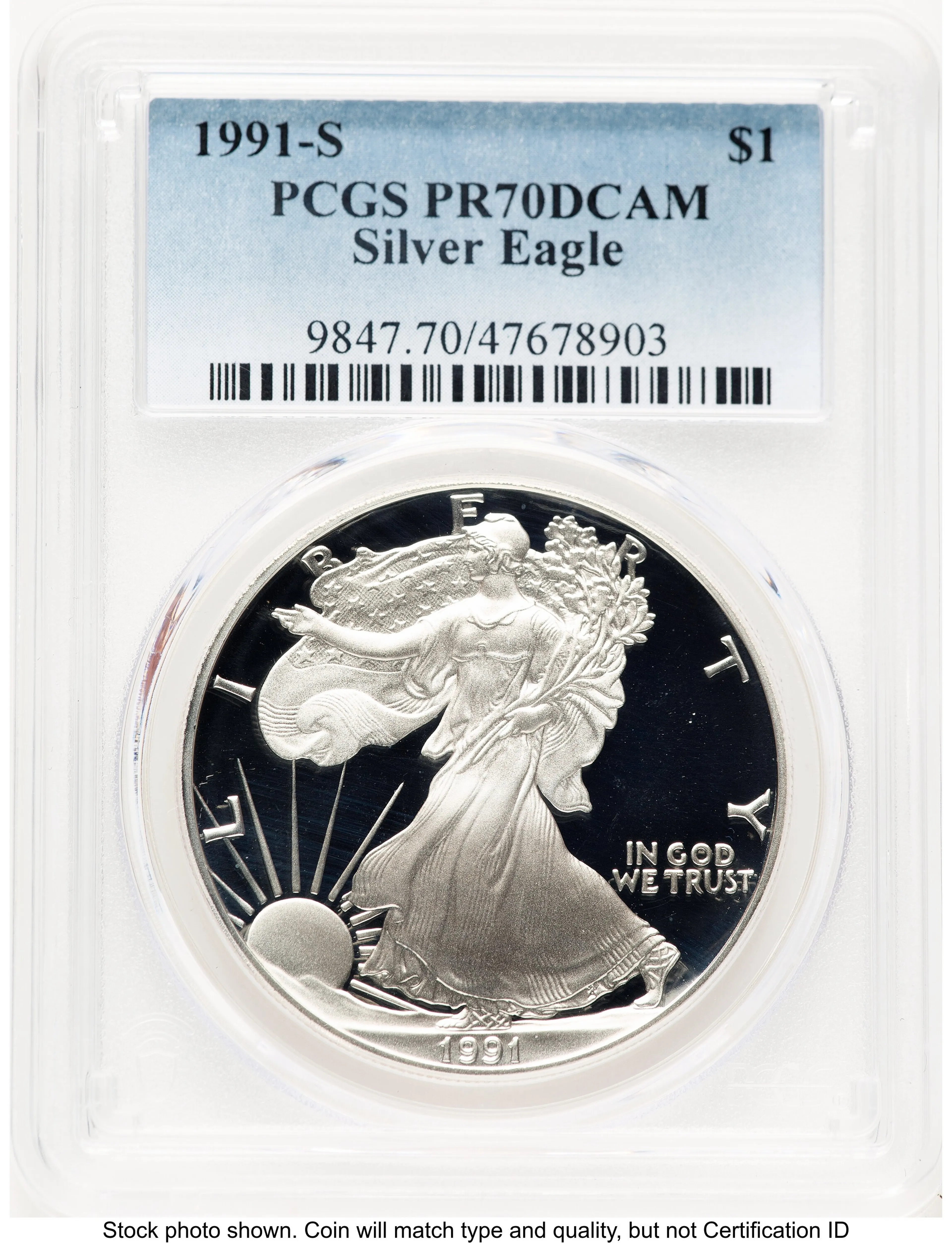 1991-S Proof Silver Eagle 1 oz - Image 1