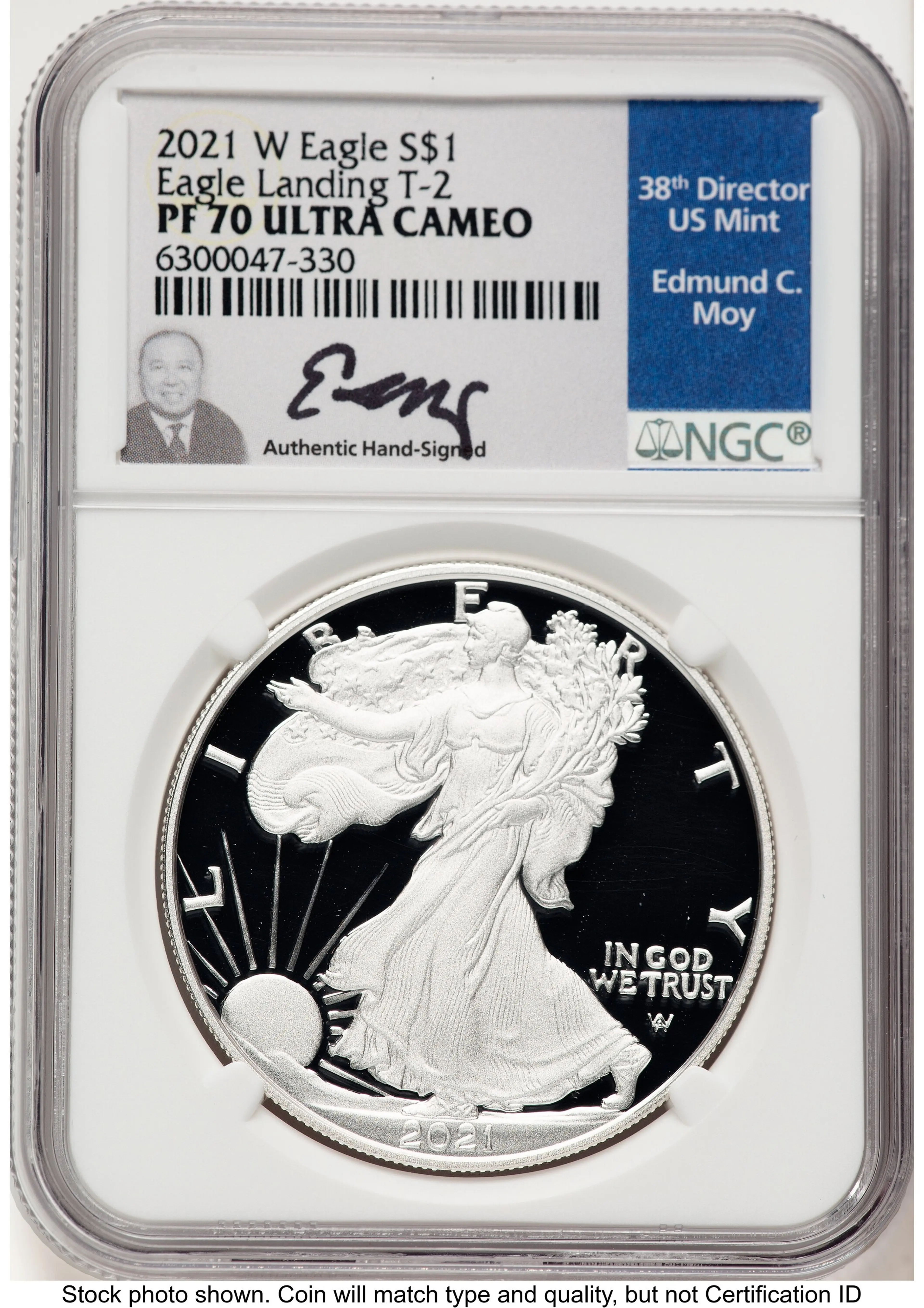 2021-W TY2 Proof Silver Eagle 1 oz Ed Moy