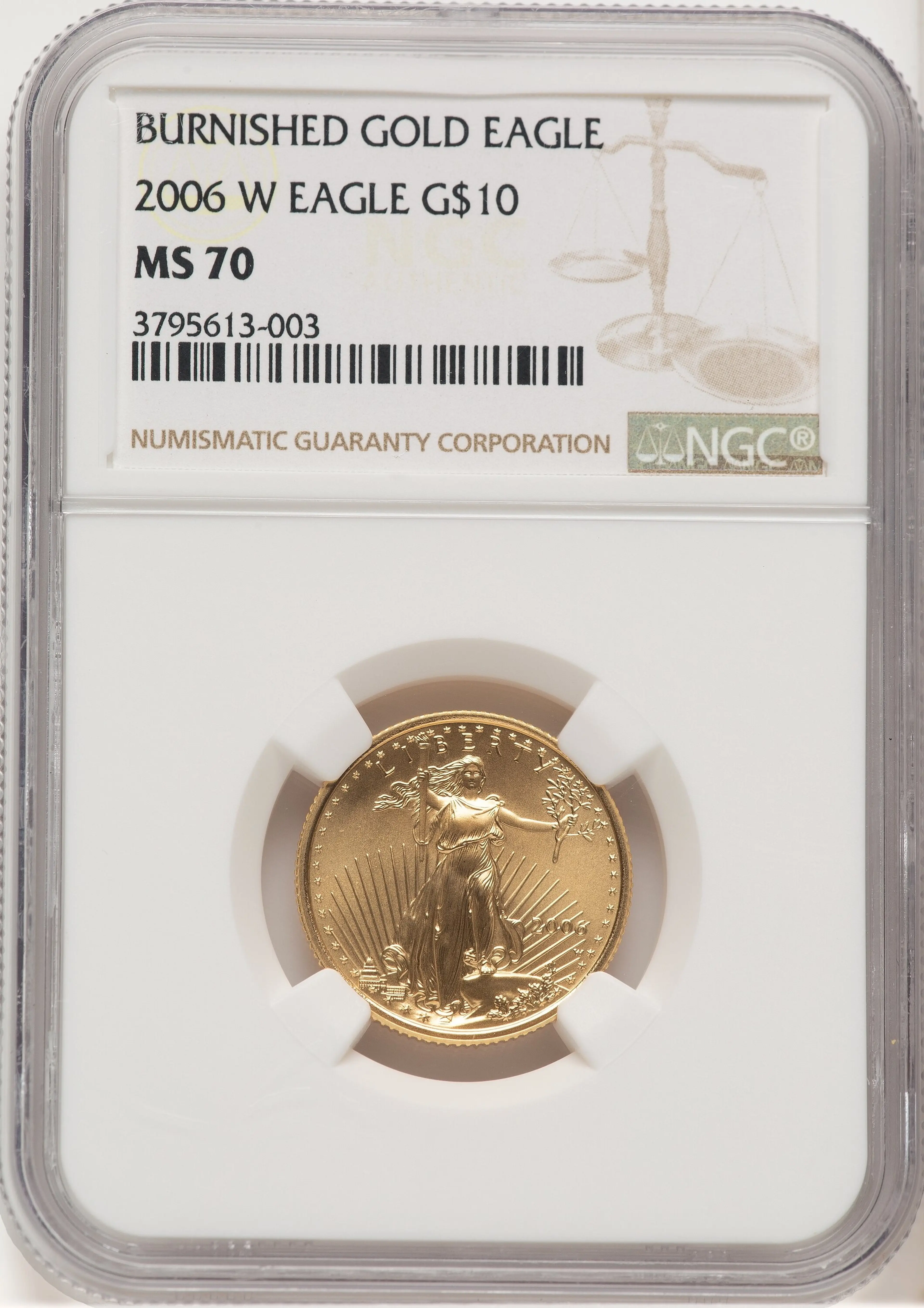 2006-W Burnished Gold Eagle 1/4 oz Brown Label