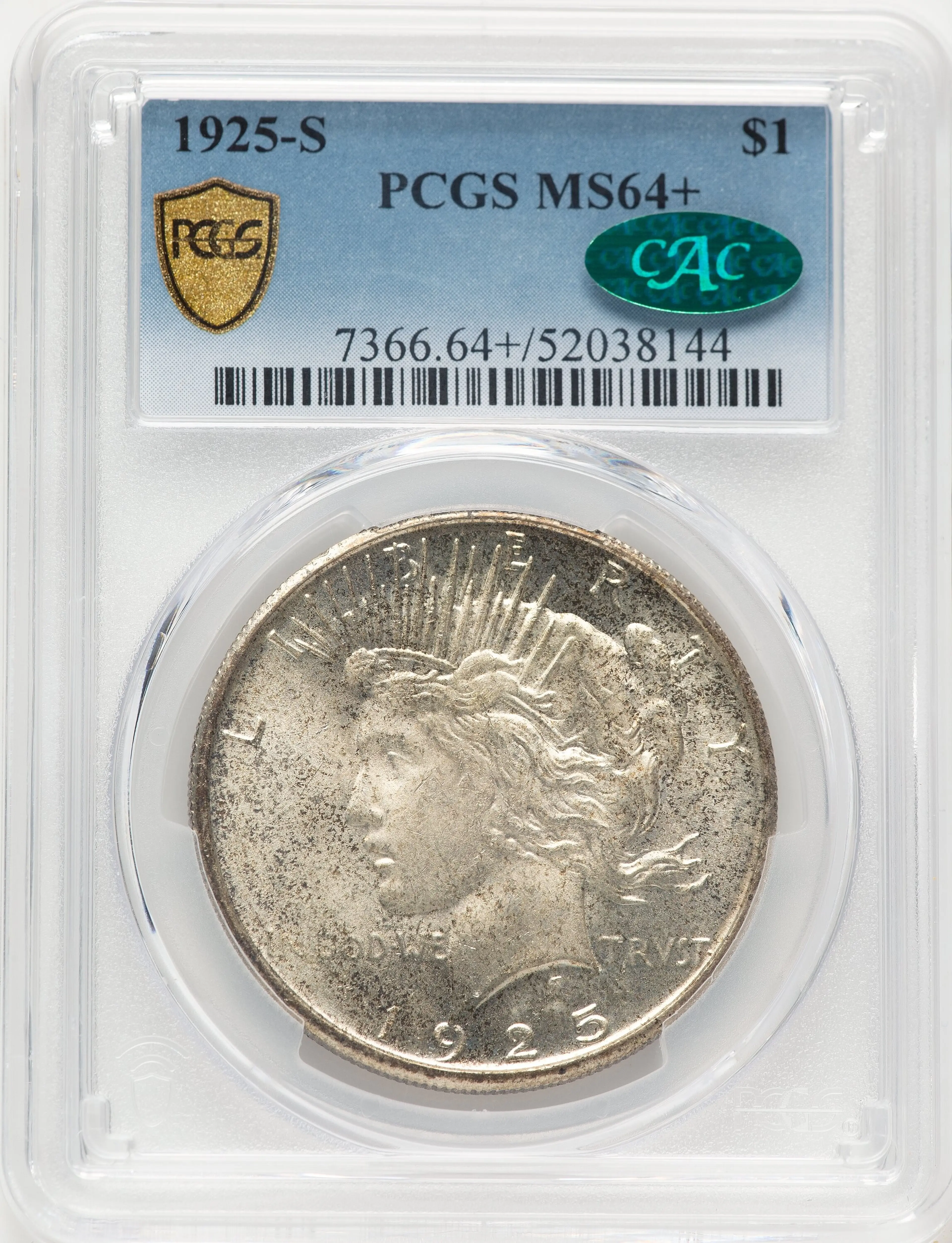 1925-S S$1PCGS Plus