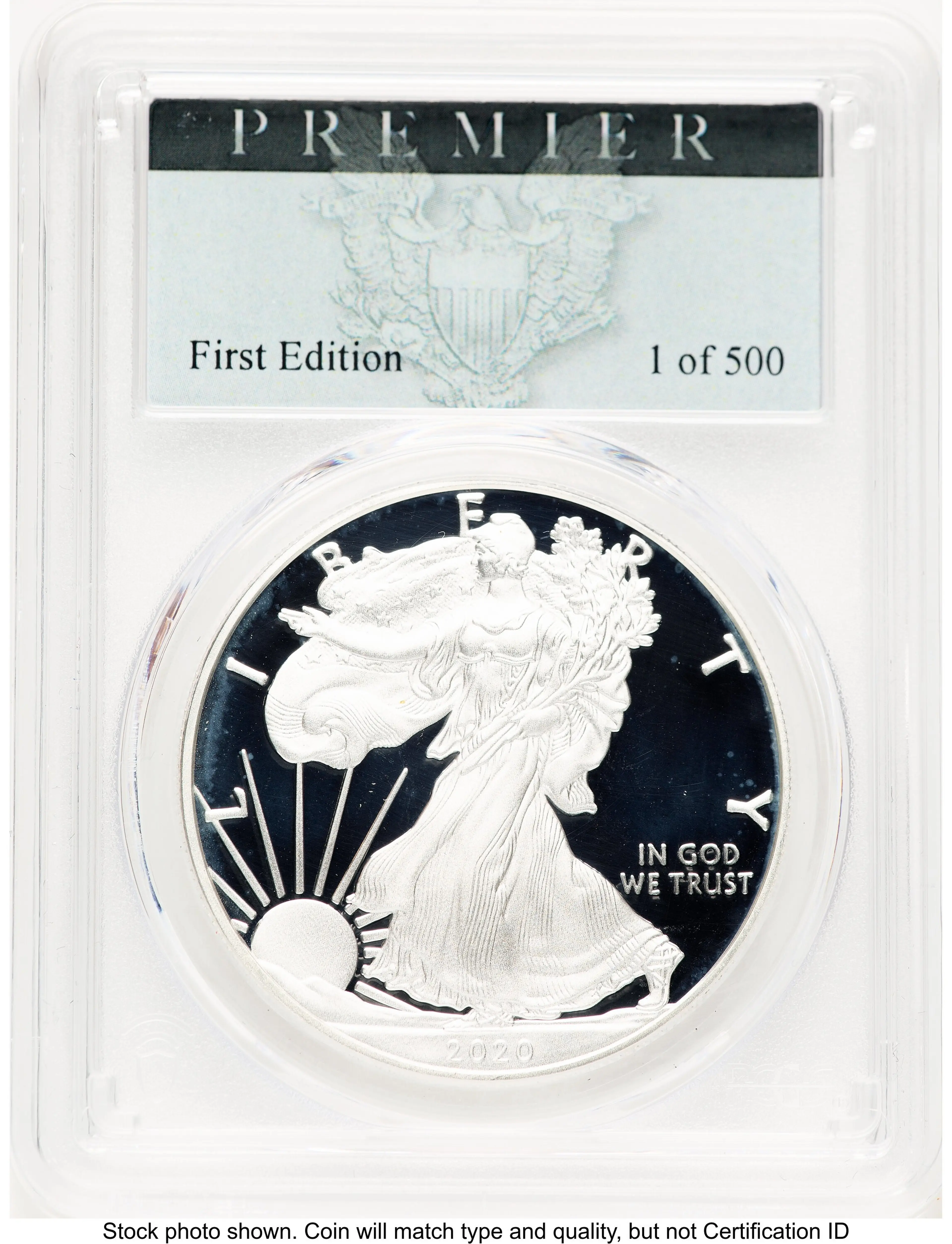 2020-S Proof Silver Eagle 1 oz Premier Label