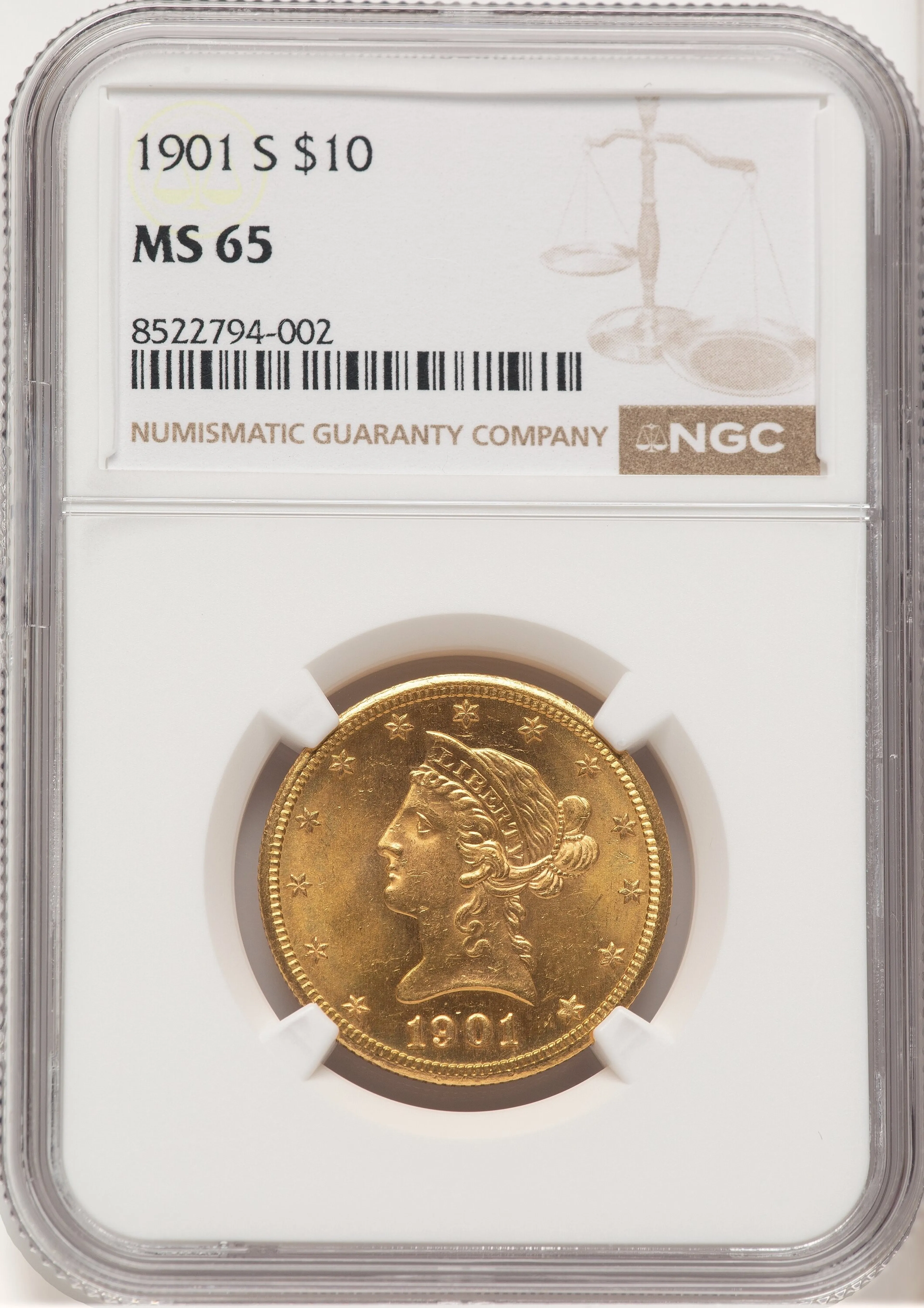 1901-S $10 - Image 1