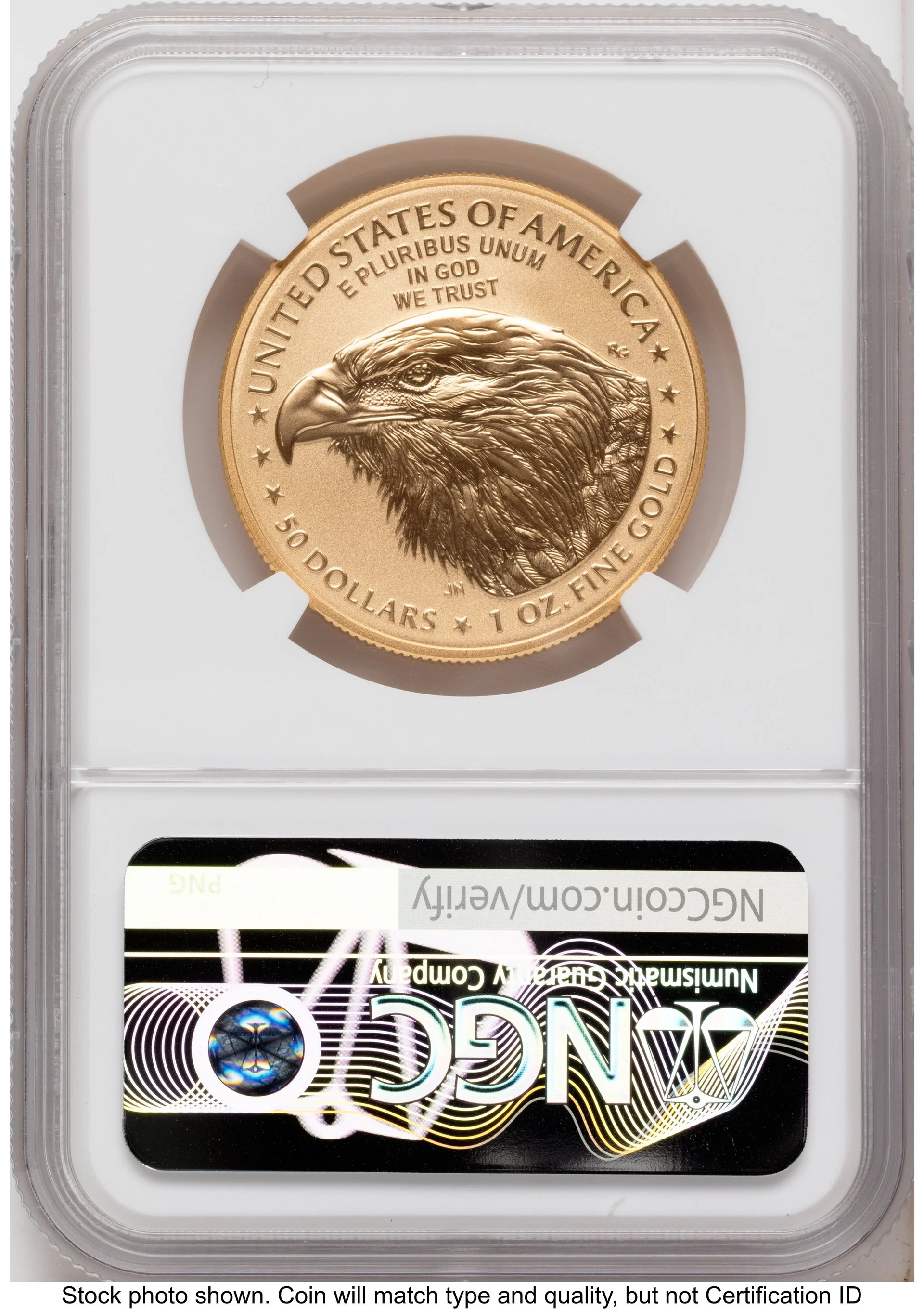 2026-W Enhanced Gold Eagle 1 oz FDI America 250 Congress Building Label - 2