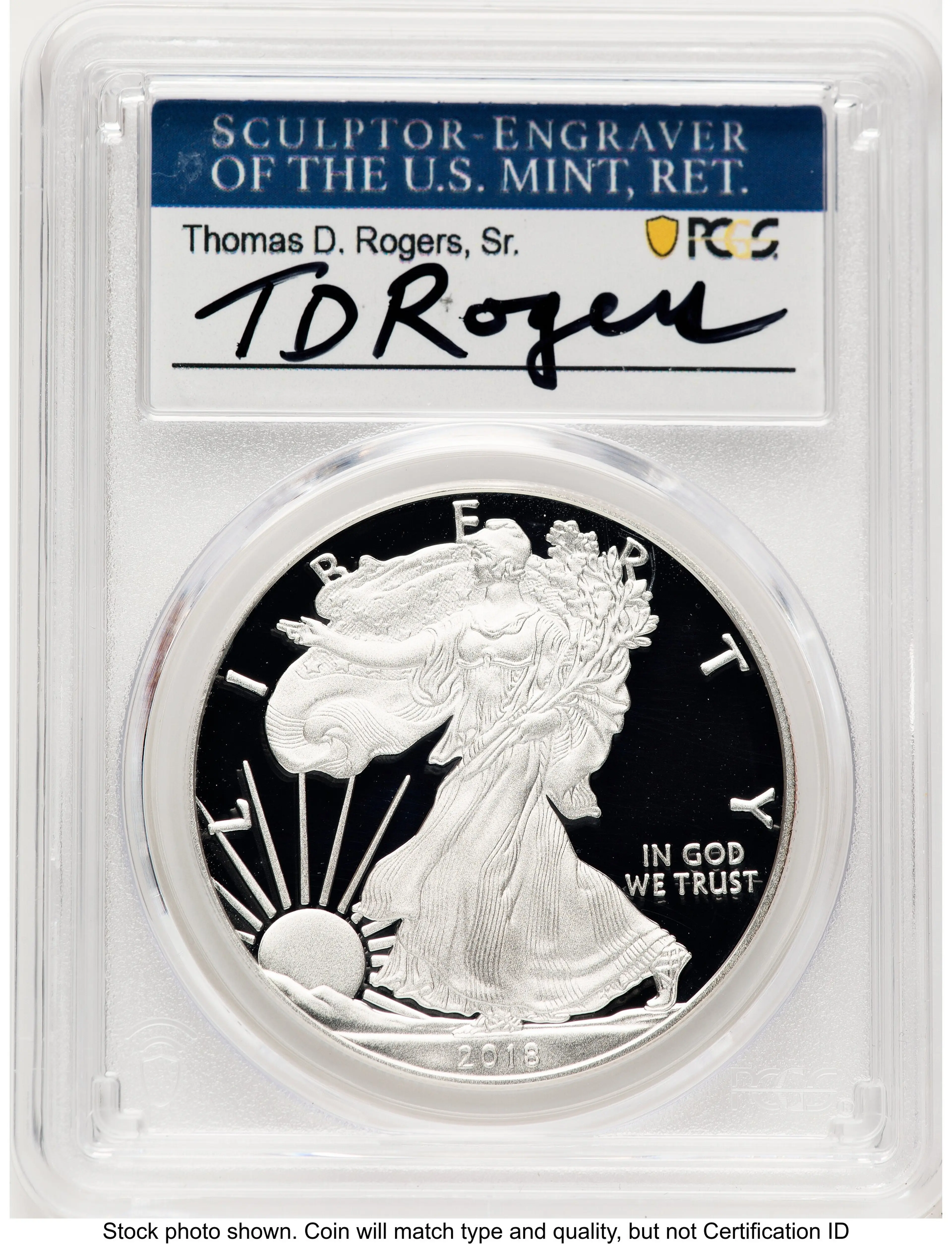 2018-W Proof Silver Eagle 1 oz TD Rogers