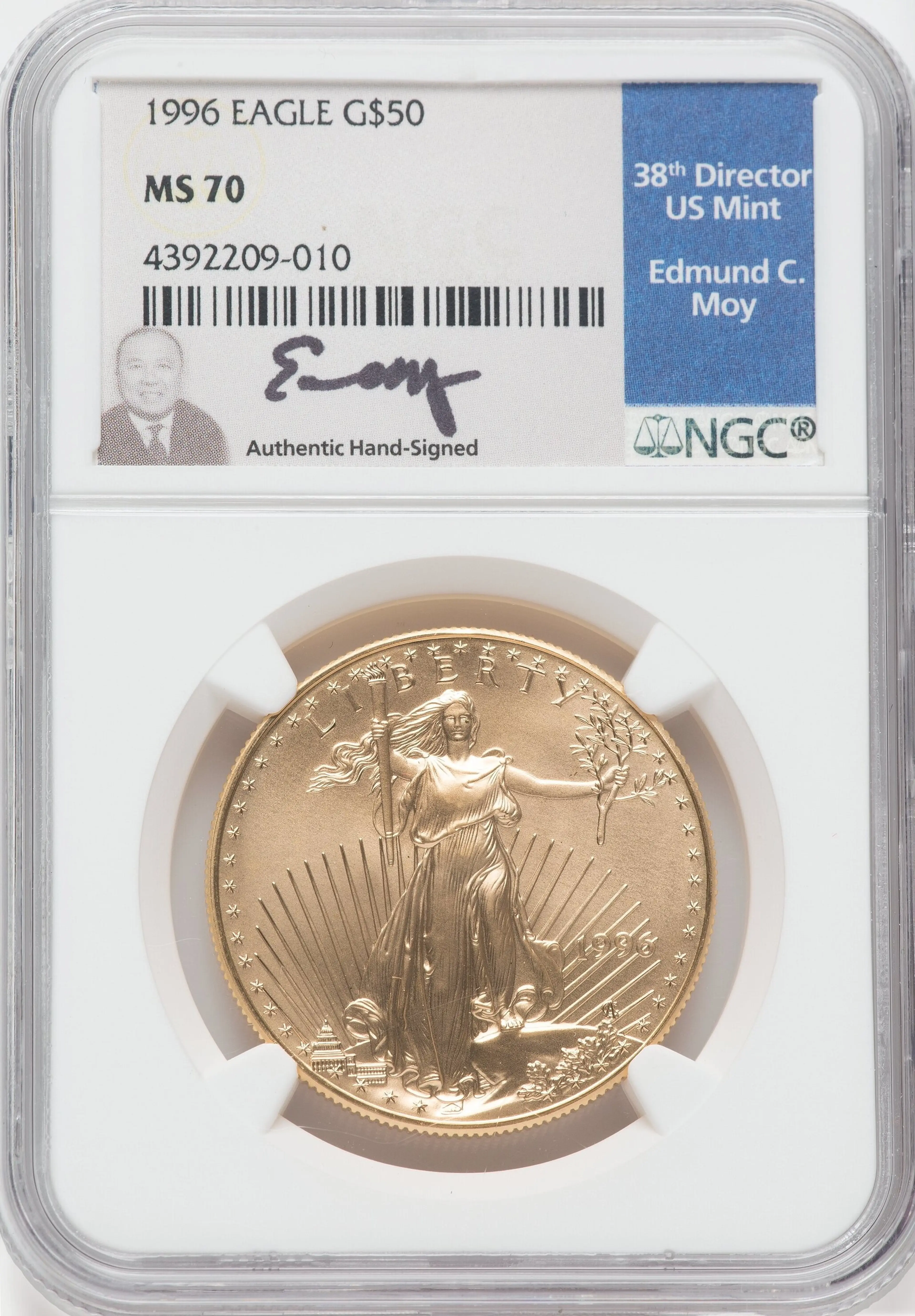 1996 $50 One-Ounce Gold Eagle, MS