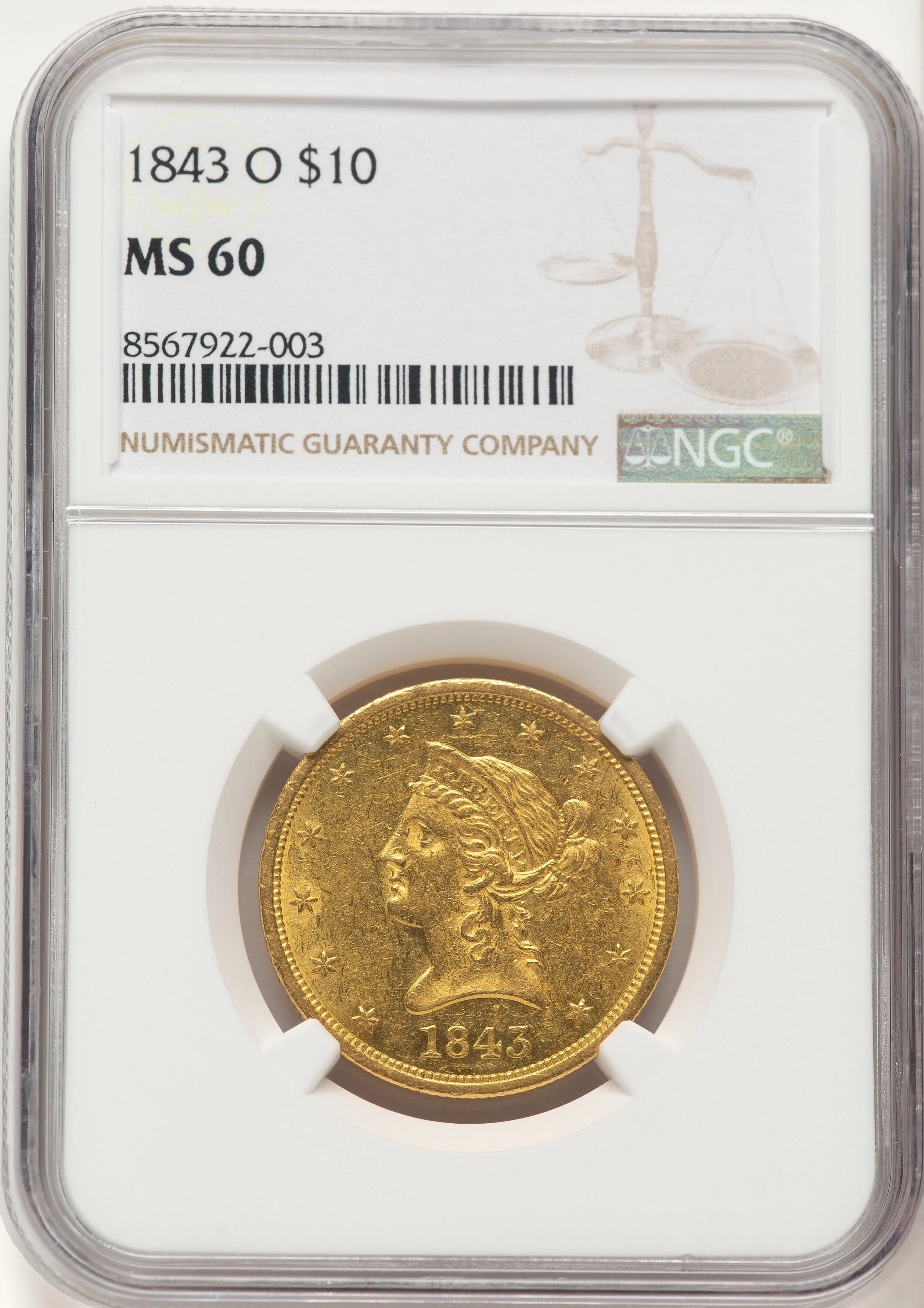 1843-O $10