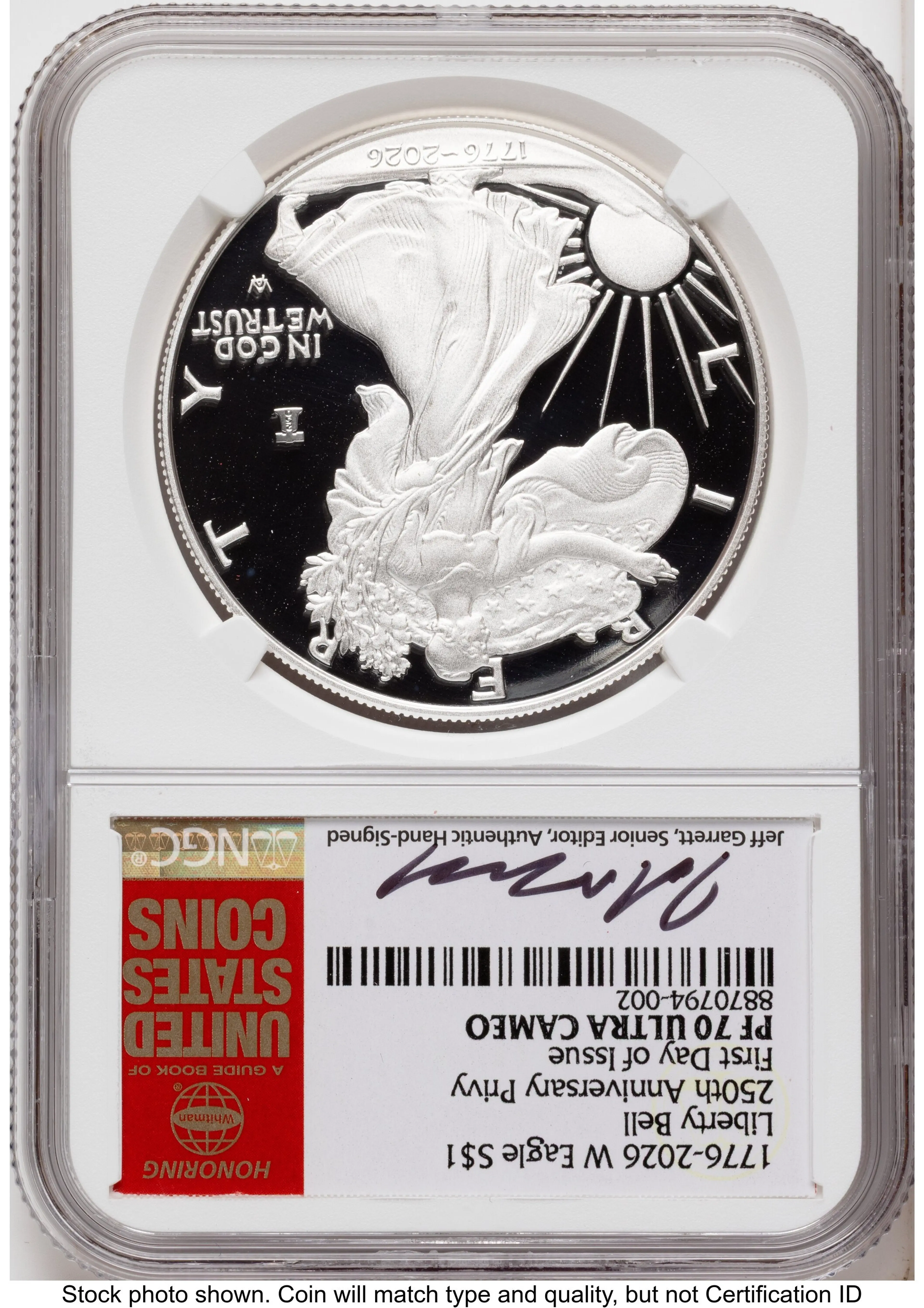 2026-W Proof Silver Eagle 1 oz FDI Jeff Garrett Red Book
