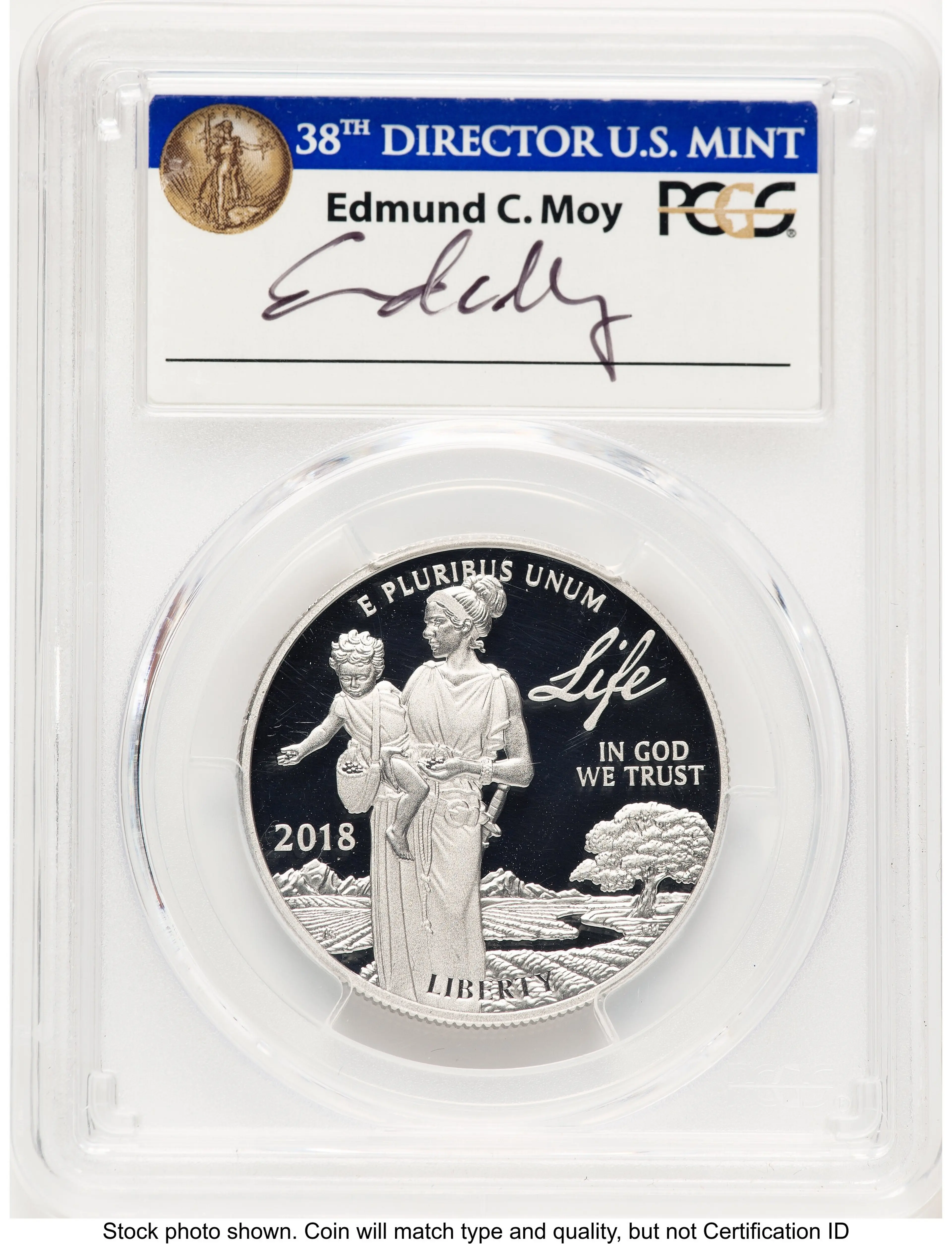 2018-W Proof Platinum Eagle 1 oz FDI Ed Moy